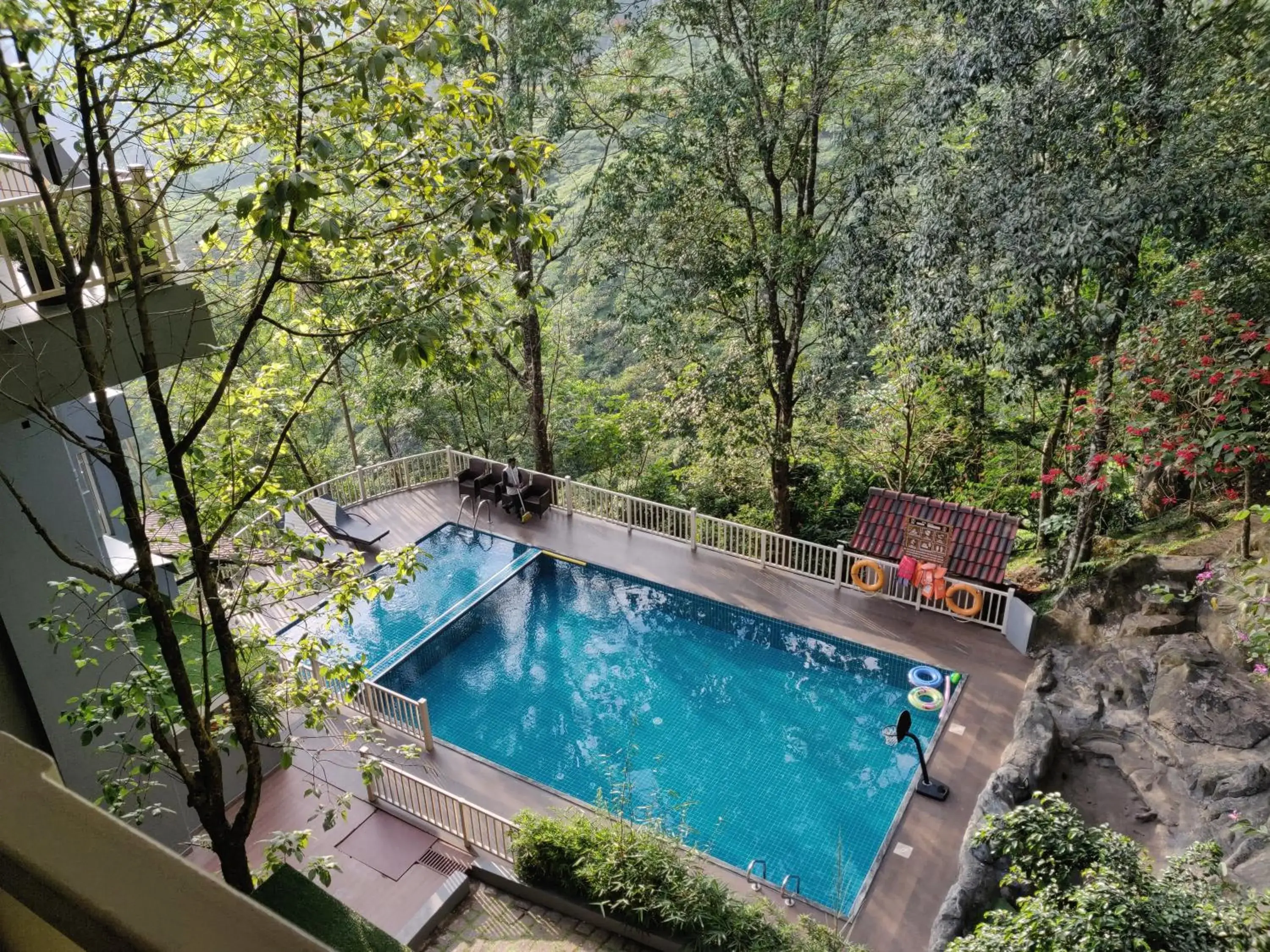 Swimming pool in Chandys Windy Woods Munnar Swimming pool in Chandys Windy Woods Munnar