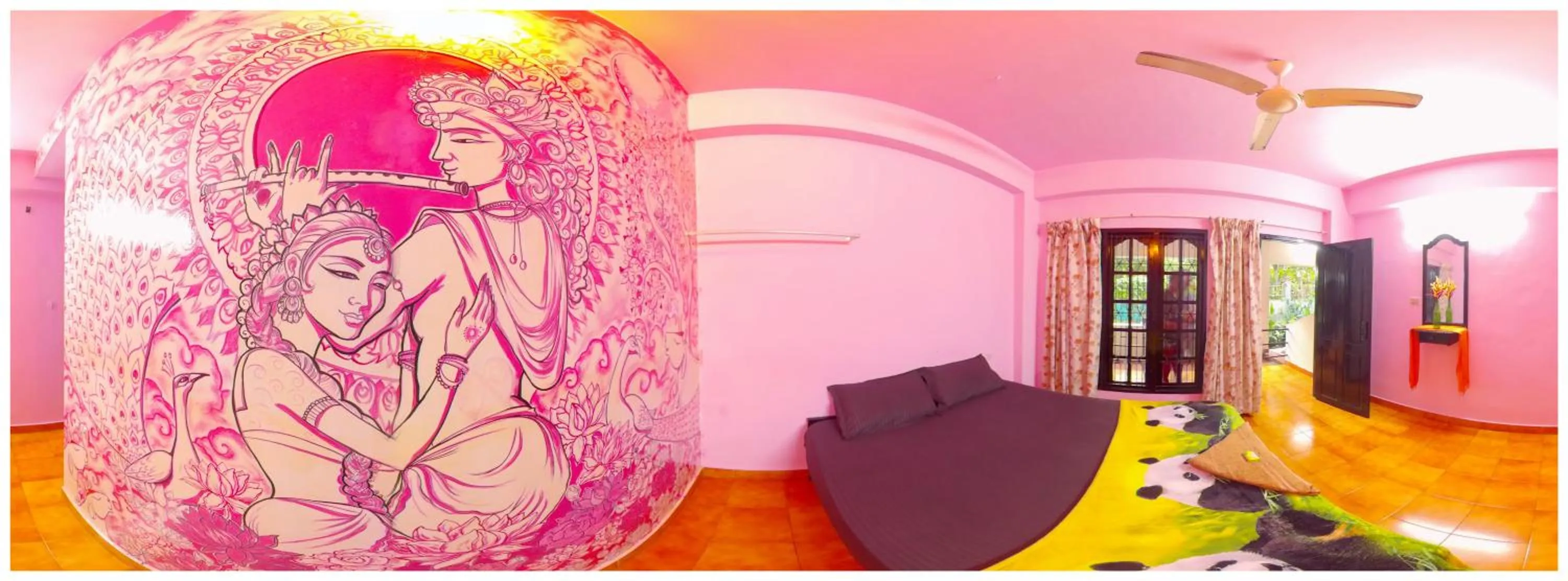 Bedroom, Bed in Santa Maria Hostel Kovalam