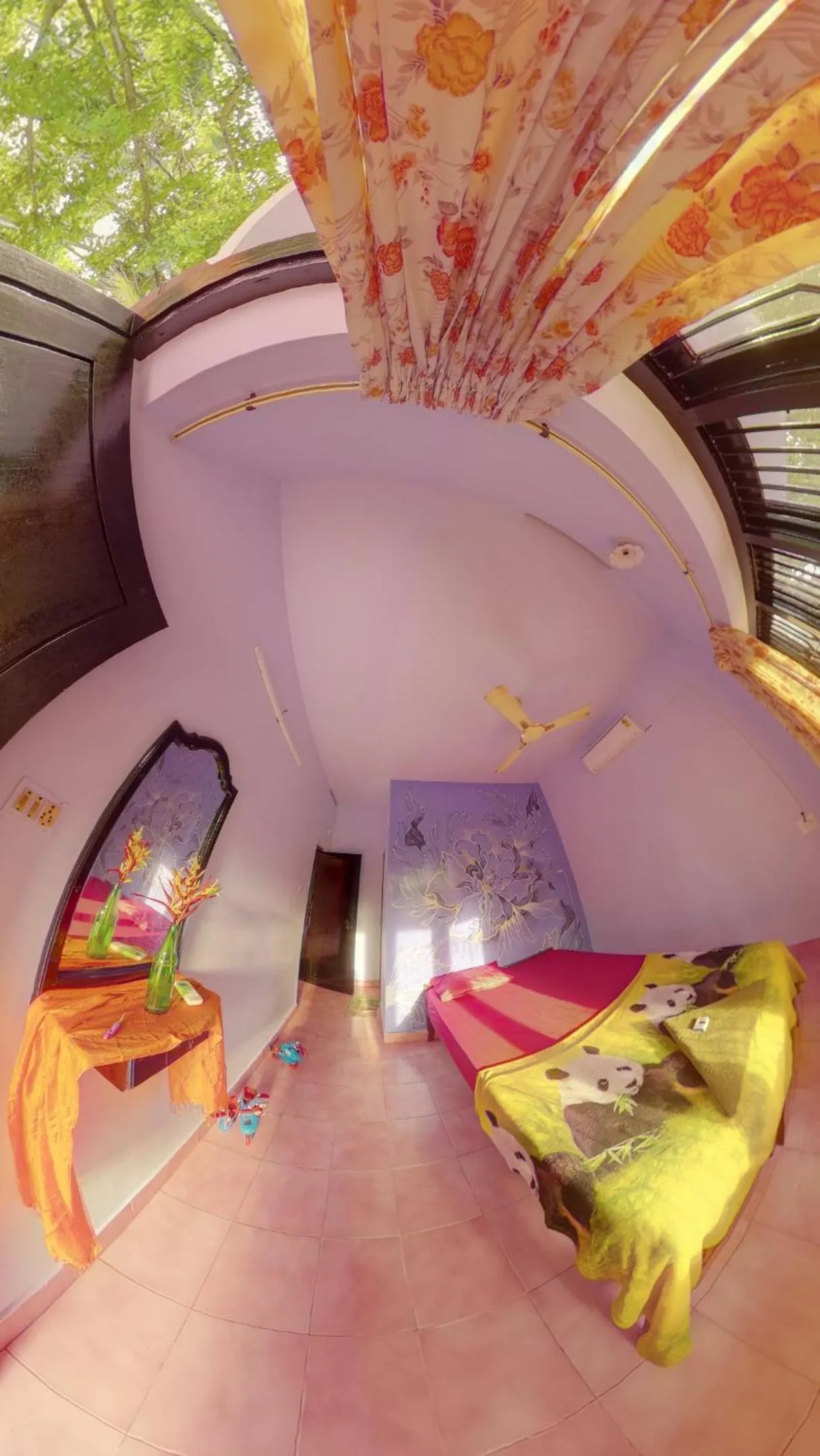 Bed in Santa Maria Hostel Kovalam