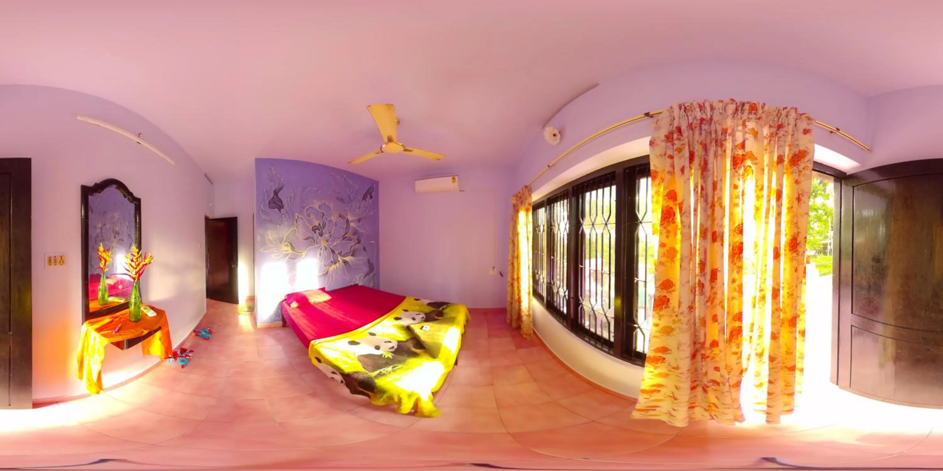 Bed in Santa Maria Hostel Kovalam