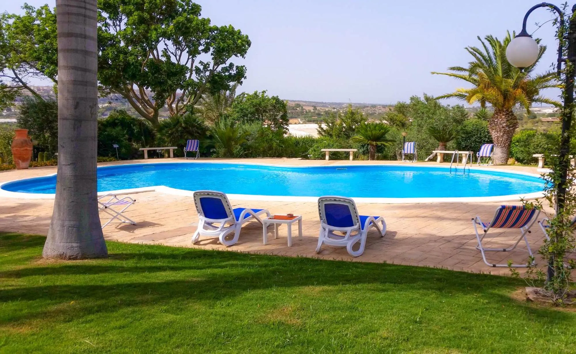 Pool view in Valleforno Country House di Charme