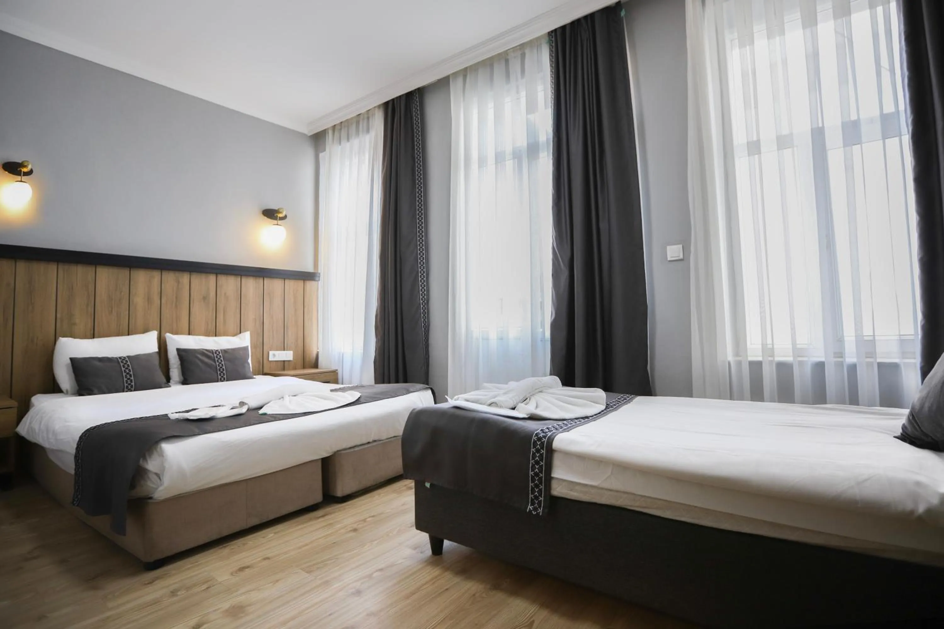 Bed in LA PERA SUİTES