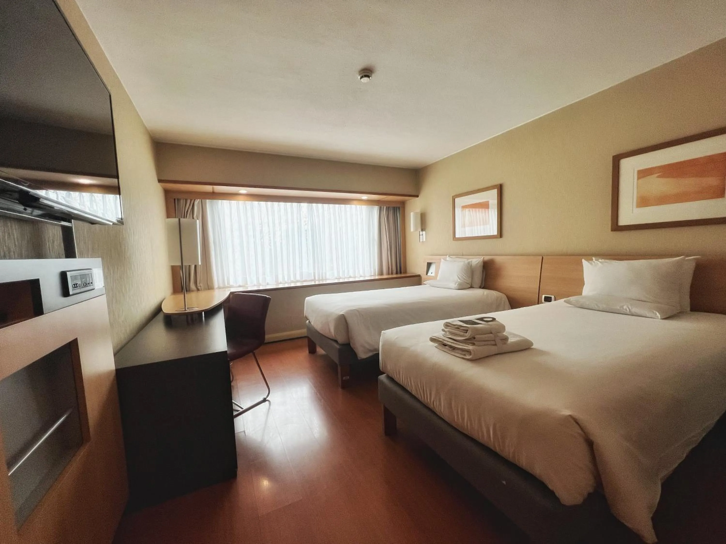 Decorative detail, Bed in Novotel Santiago Vitacura