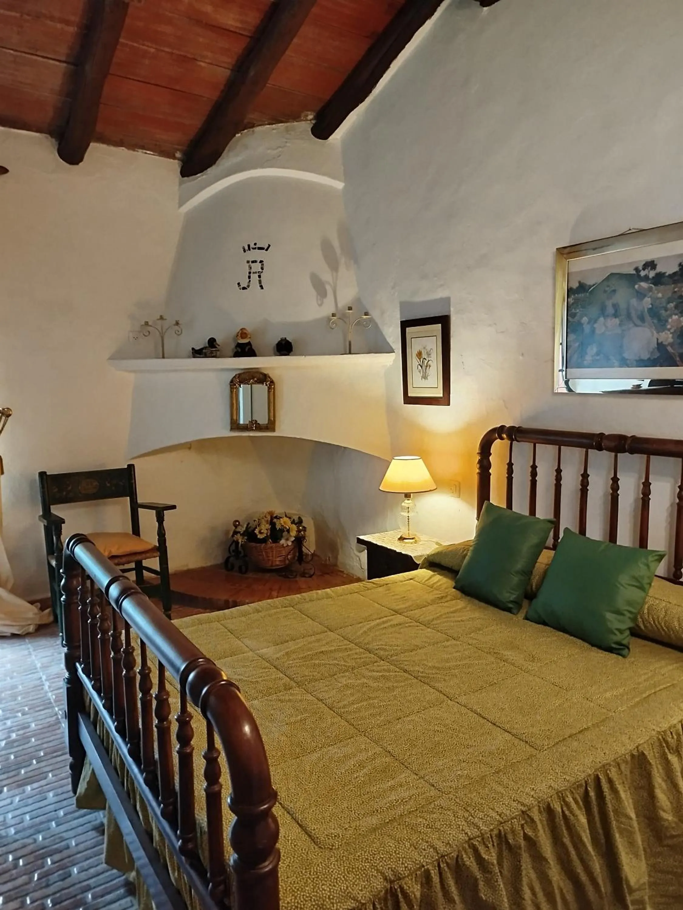 Bed in Hotel Rural El Vaqueril