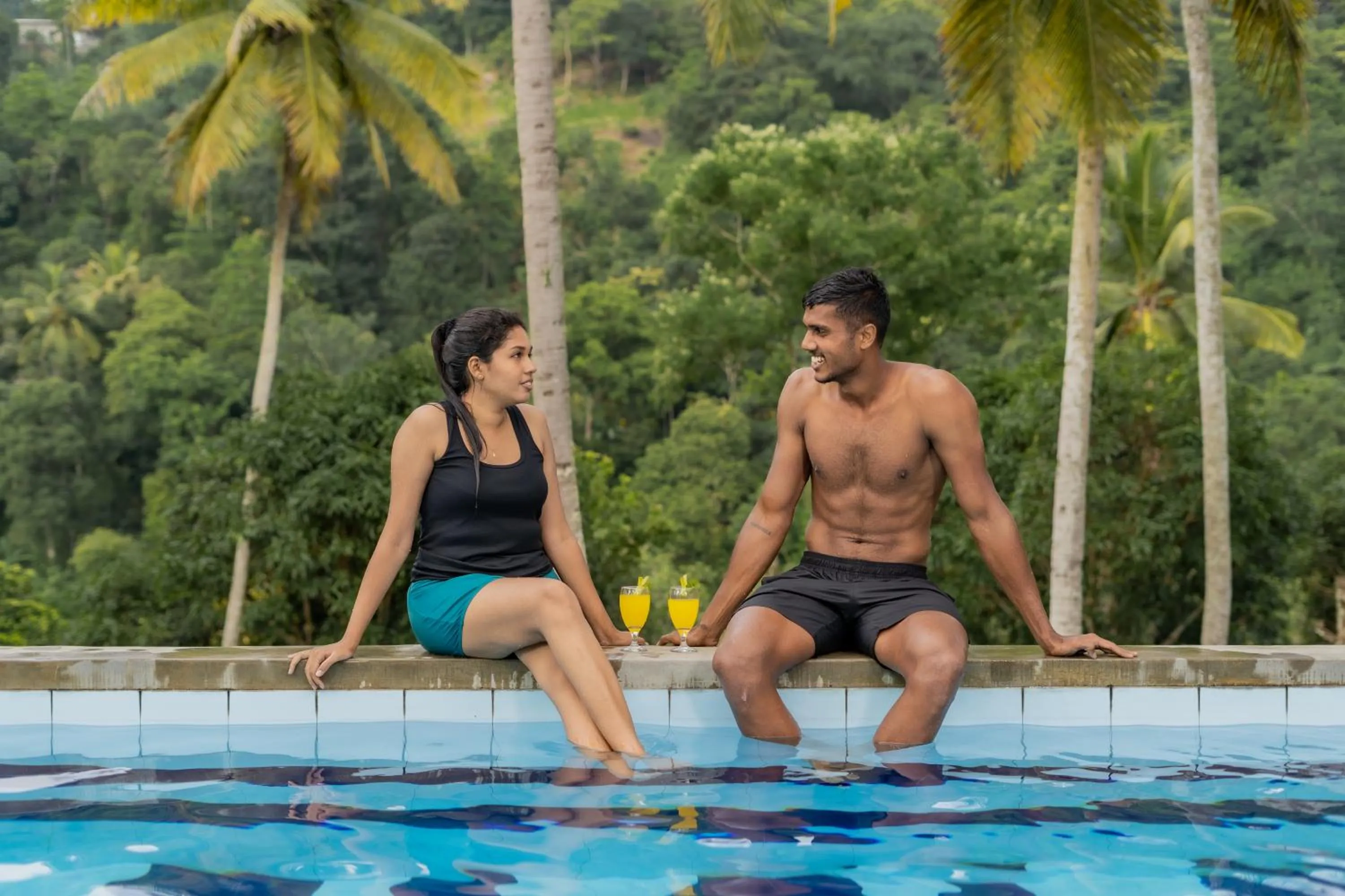 Natural landscape in Athulya Villas, Kandy