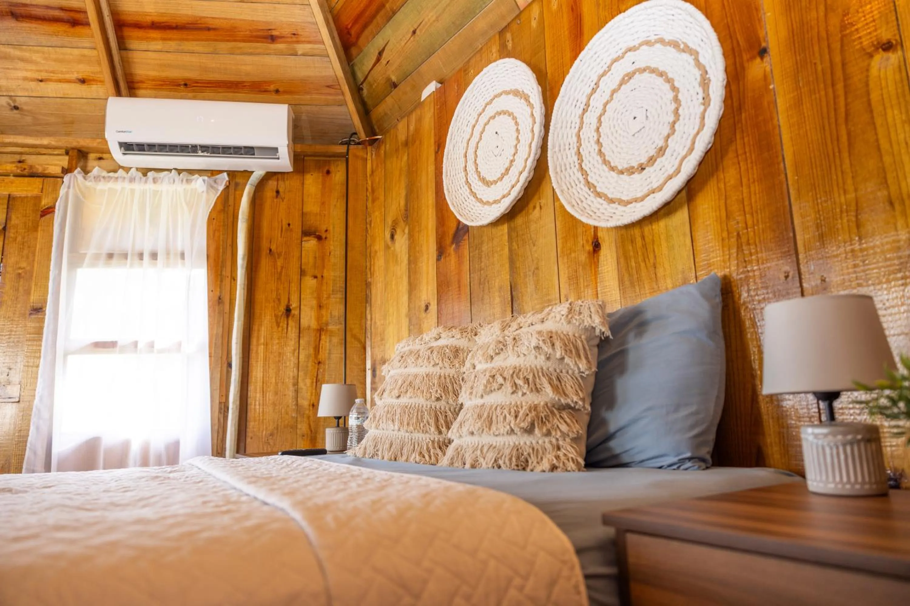 Bed in The rooftop Beach & club