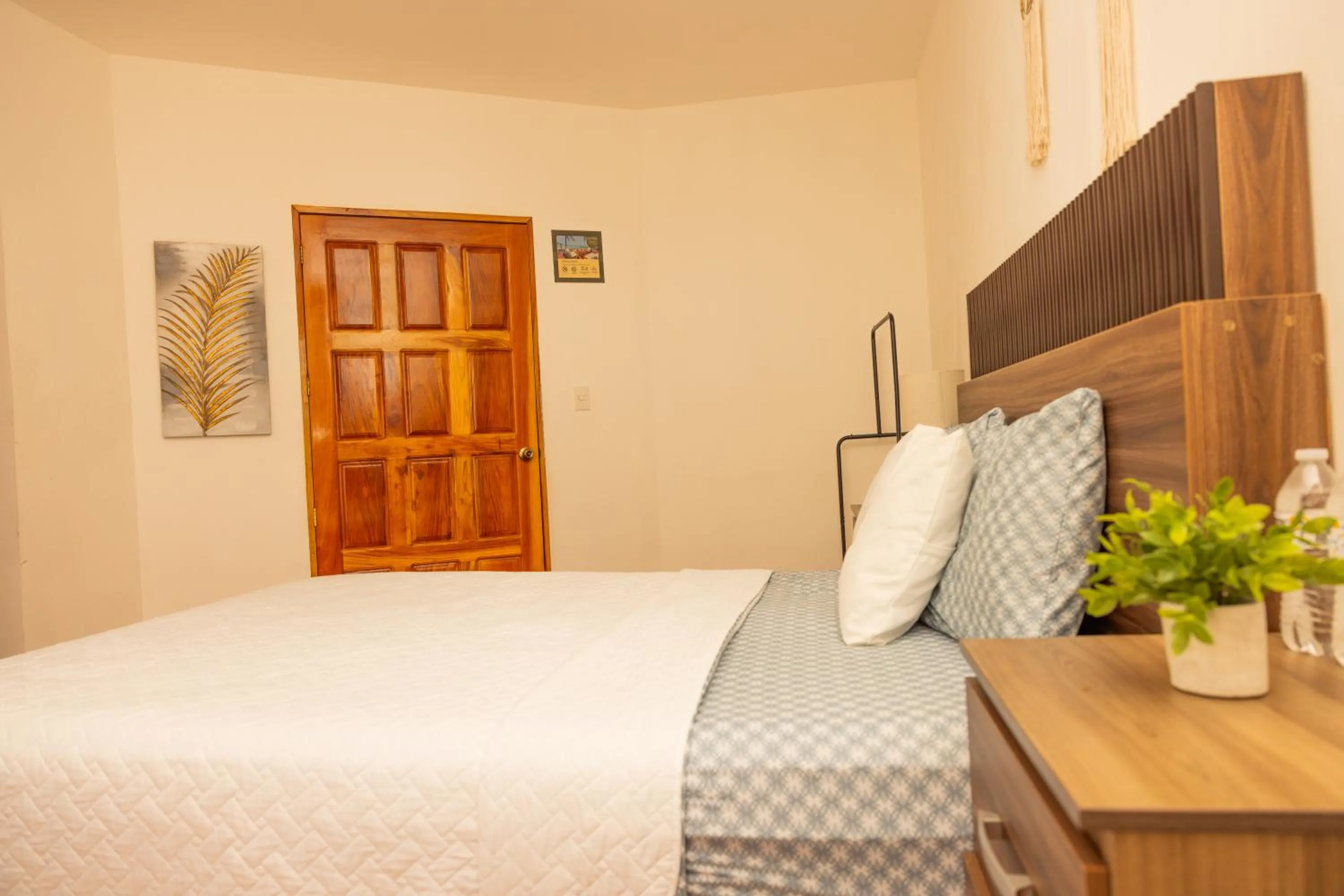 Bed in The rooftop Beach & club