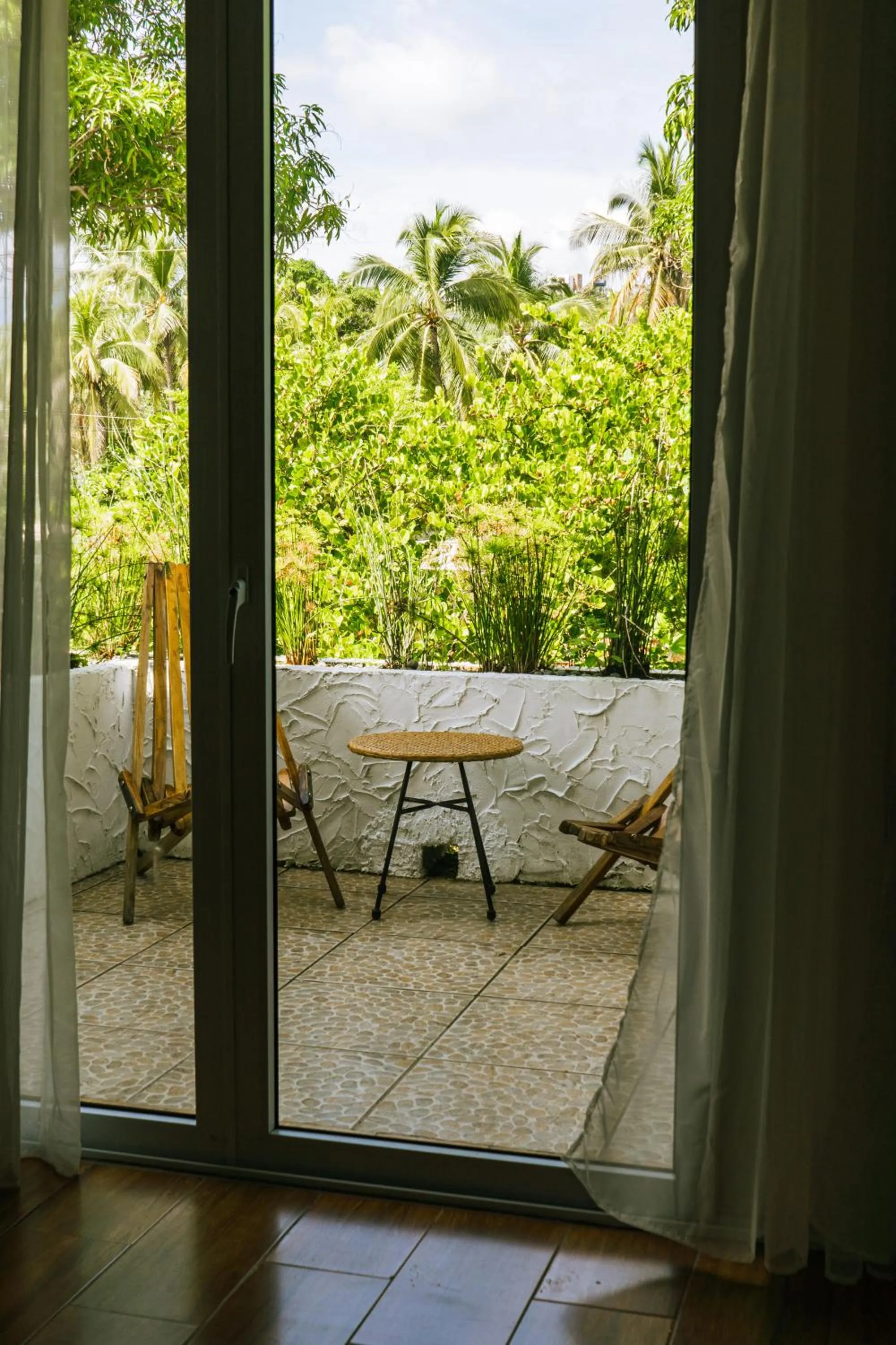 Inner courtyard view in Casa Playa Blanca