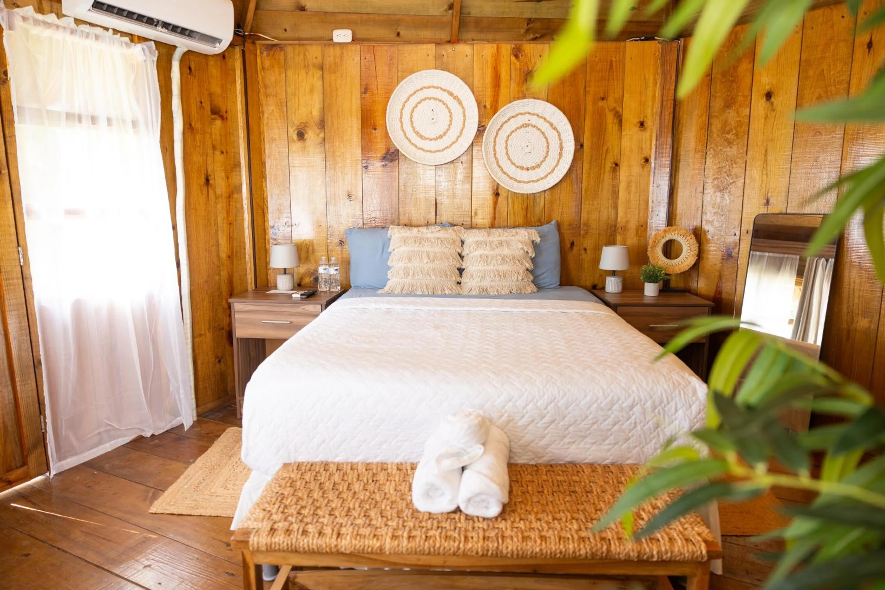 Bed in The rooftop Beach & club