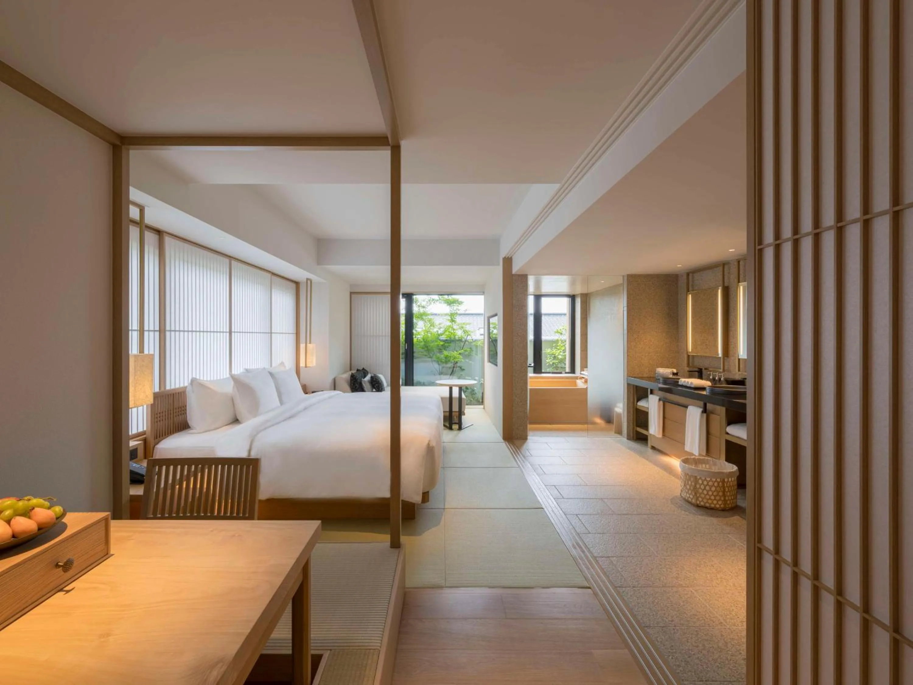 Bedroom, Bed in Banyan Tree Higashiyama Kyoto