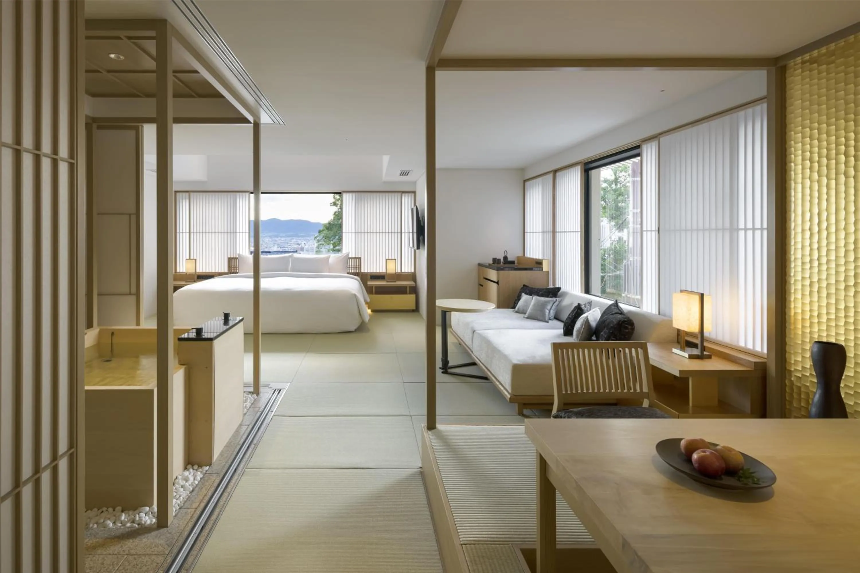 Bedroom, Bed in Banyan Tree Higashiyama Kyoto