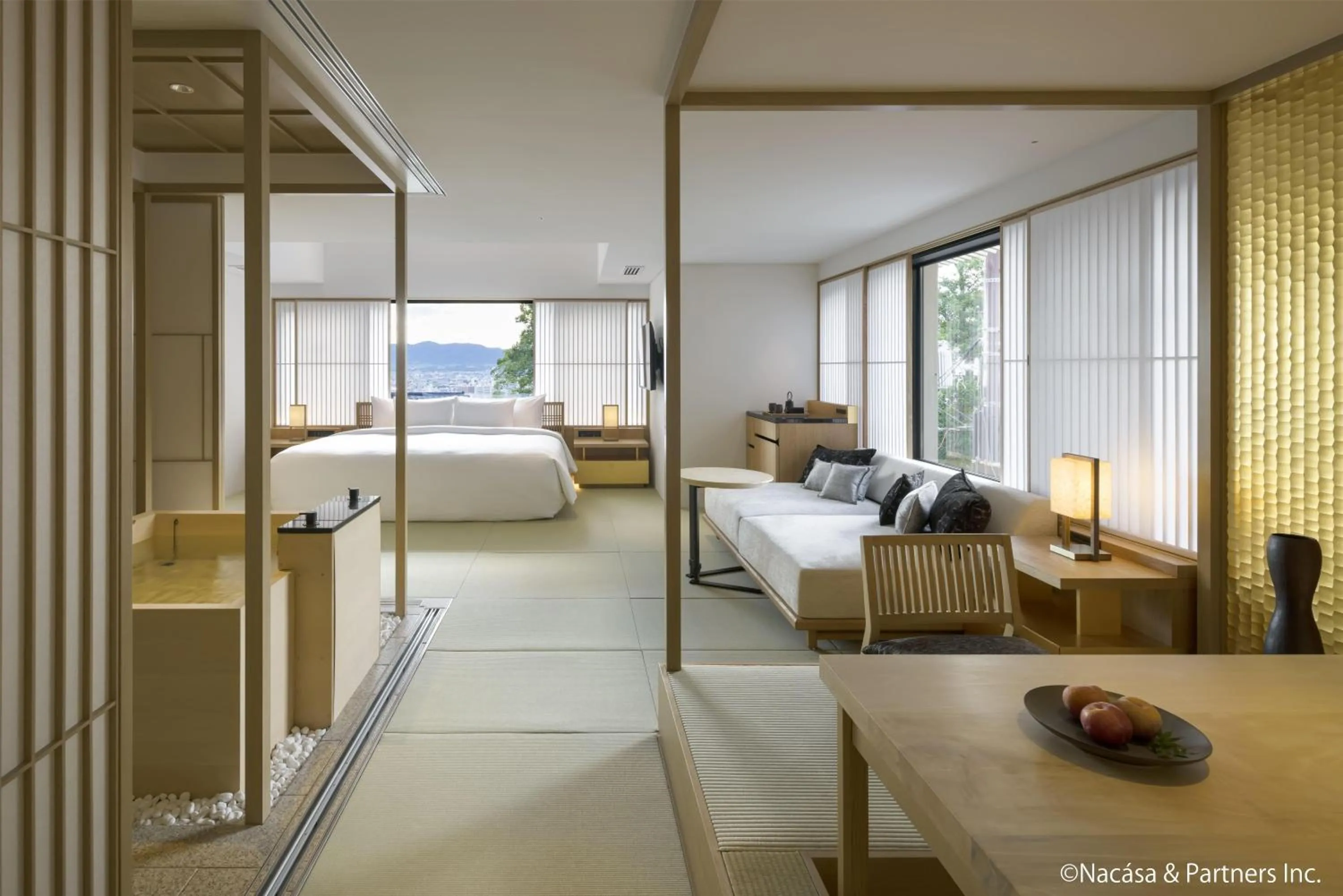 Bedroom, Bed in Banyan Tree Higashiyama Kyoto