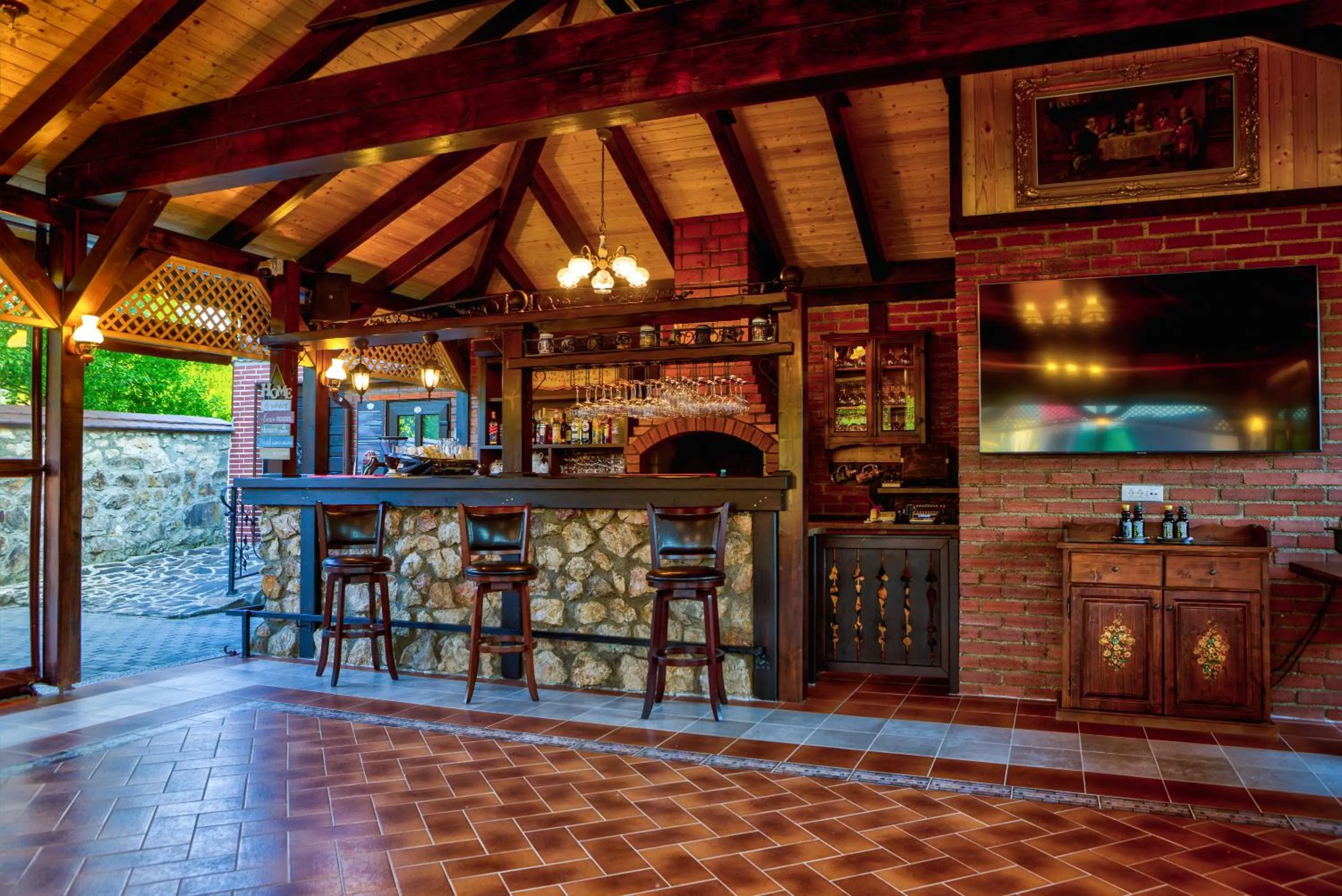 Lounge or bar in Conacul Ambient