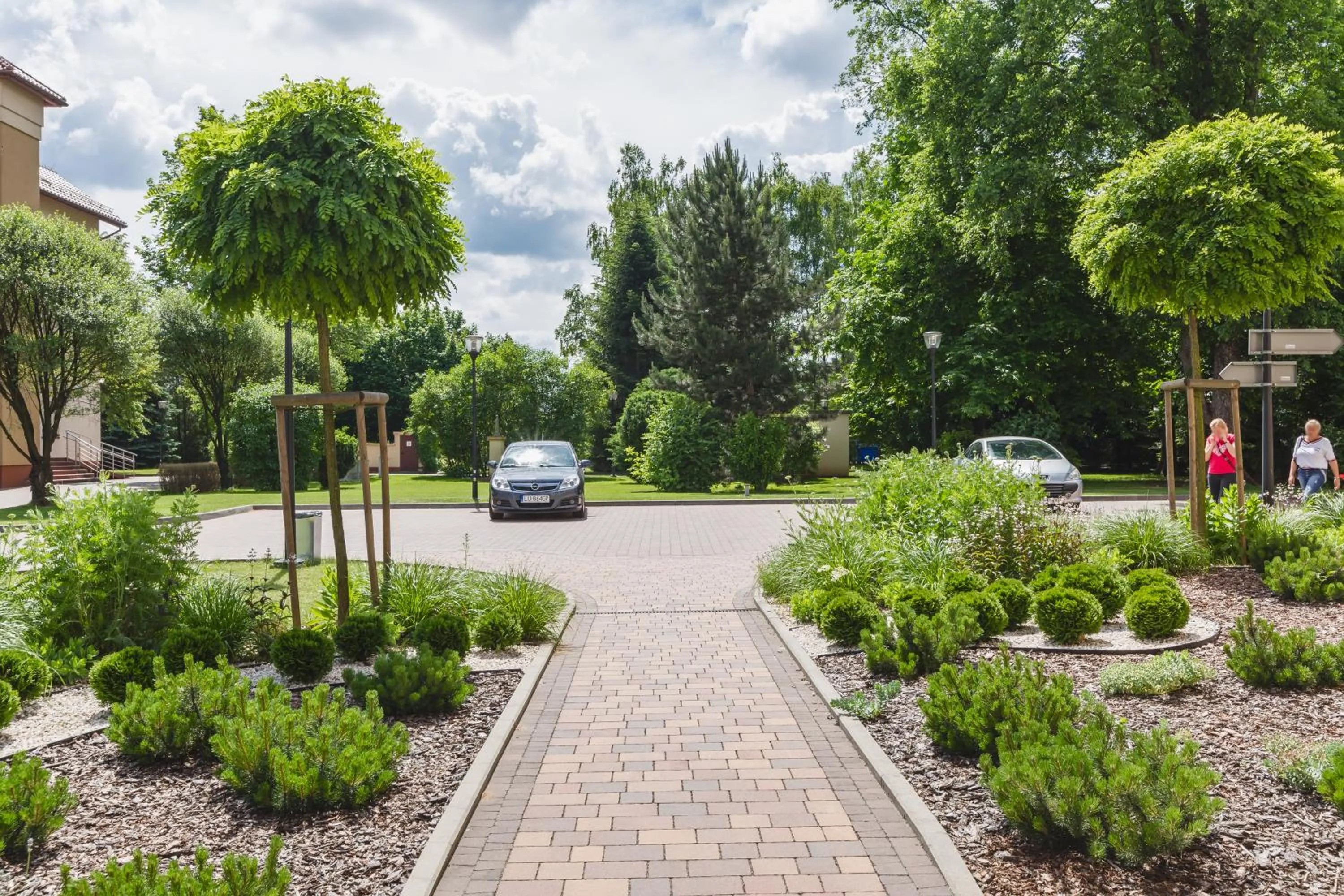 Garden in Hostel Biały Dom