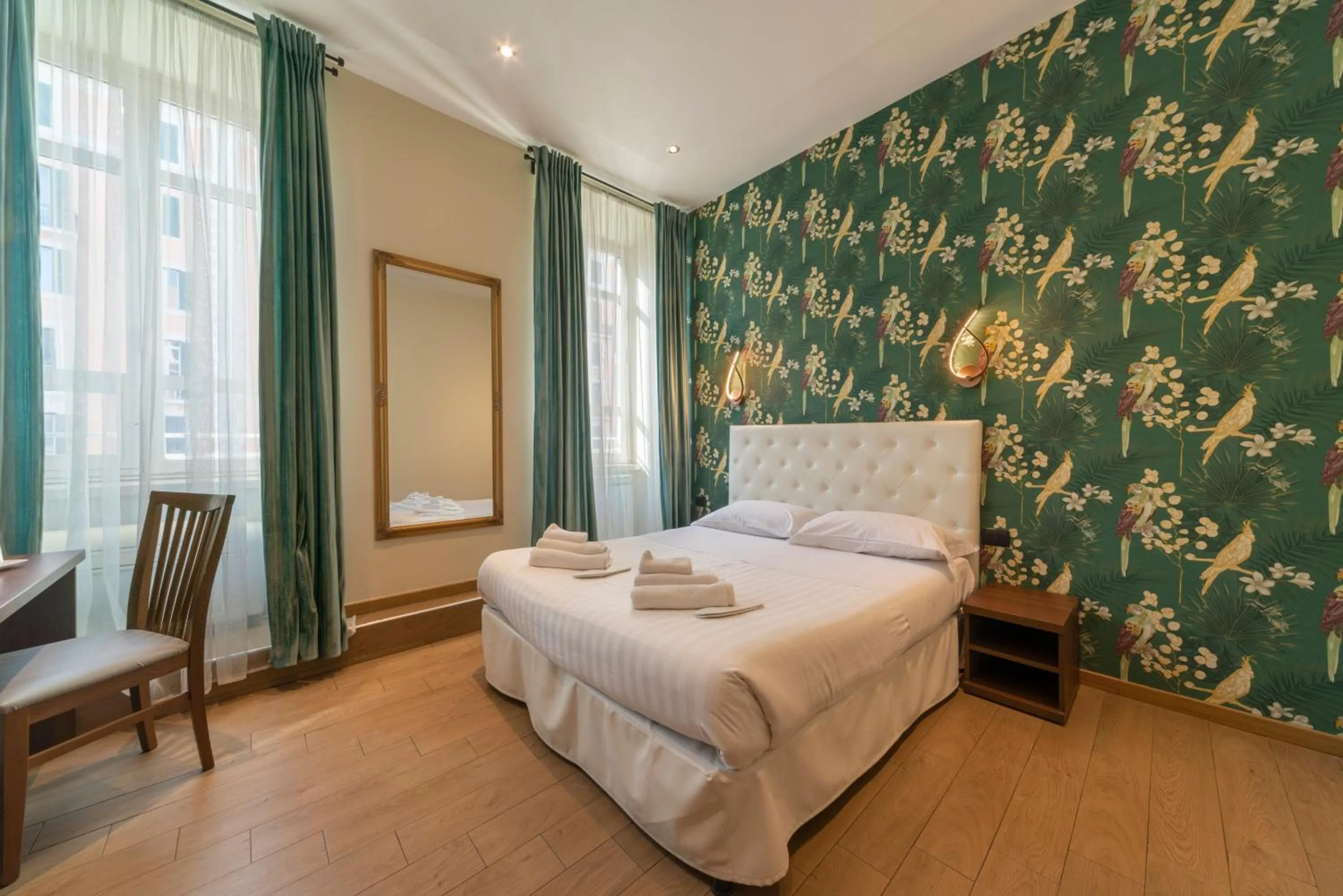 Bed in La Grande Bellezza Guest House Rome