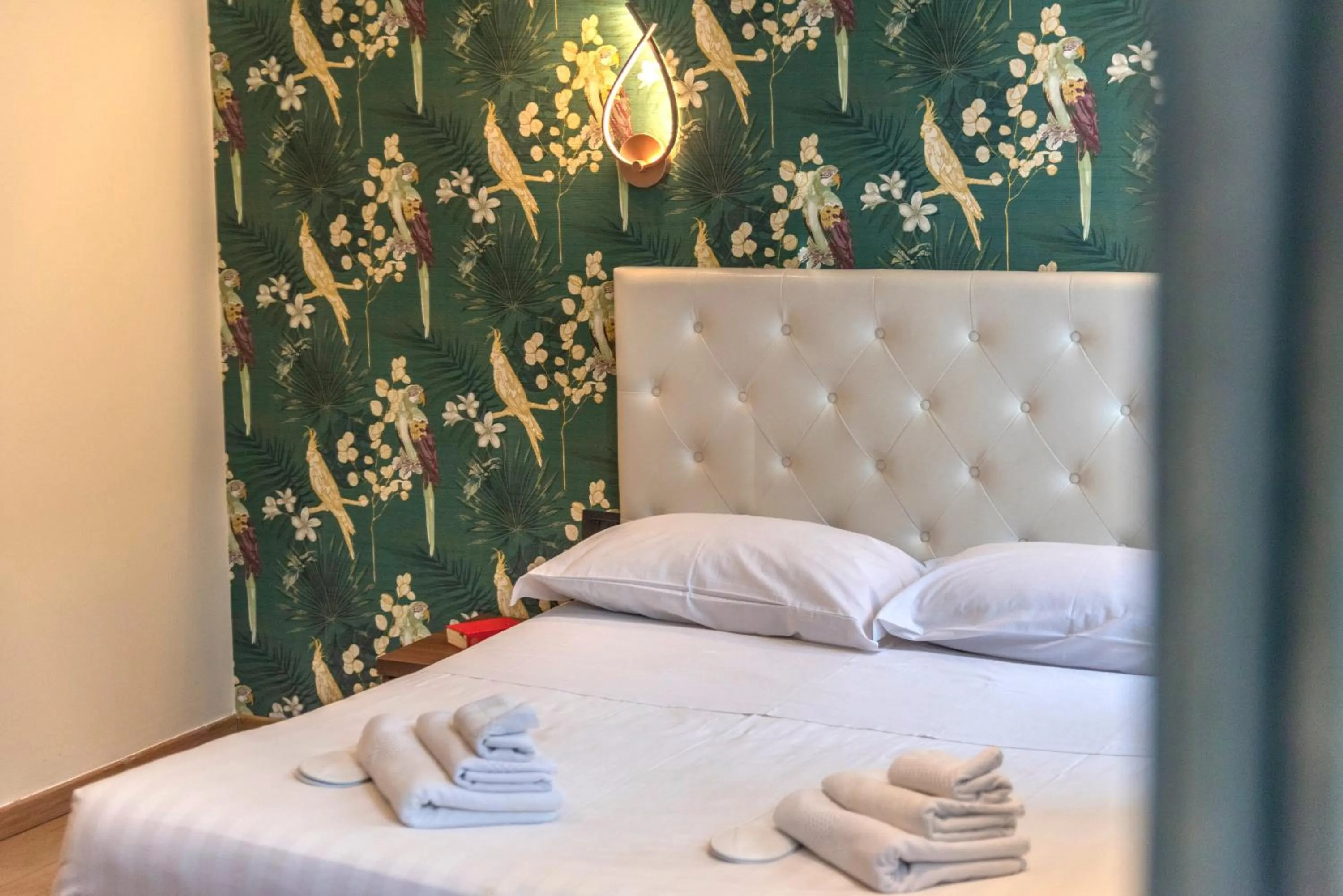 Bed in La Grande Bellezza Guest House Rome