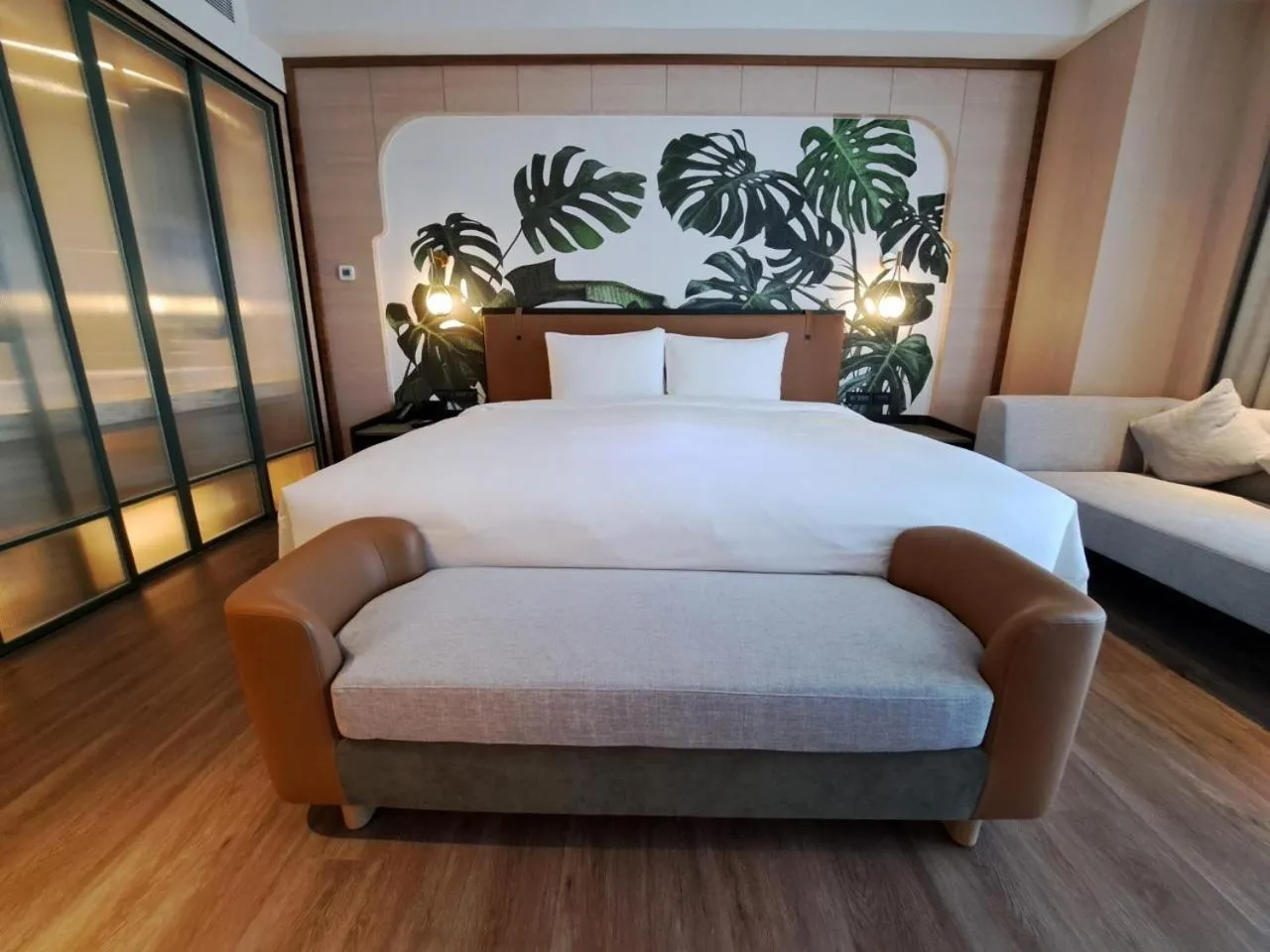 Bed in Boutech Wuri Village Hotel