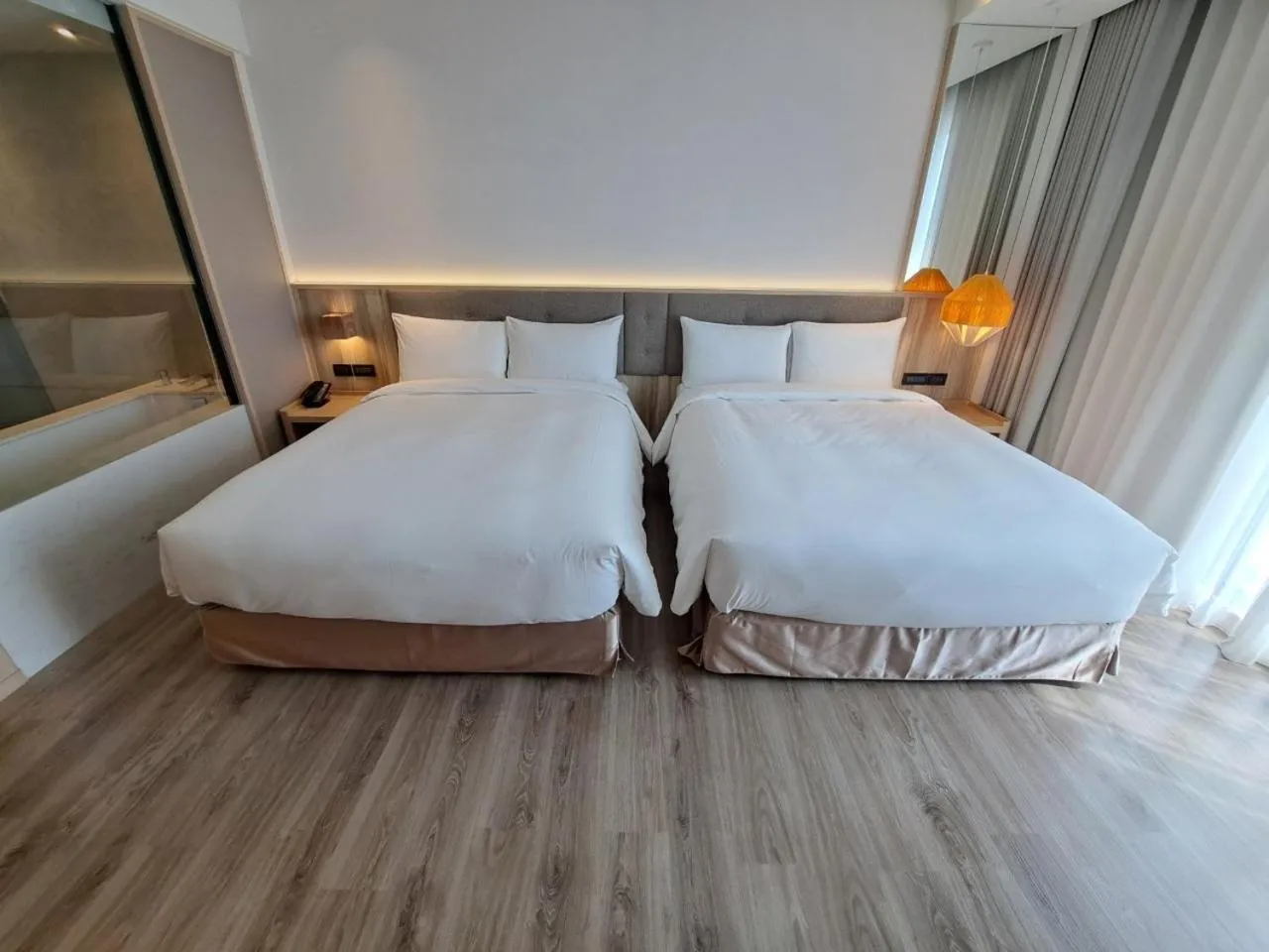 Bed in Boutech Wuri Village Hotel