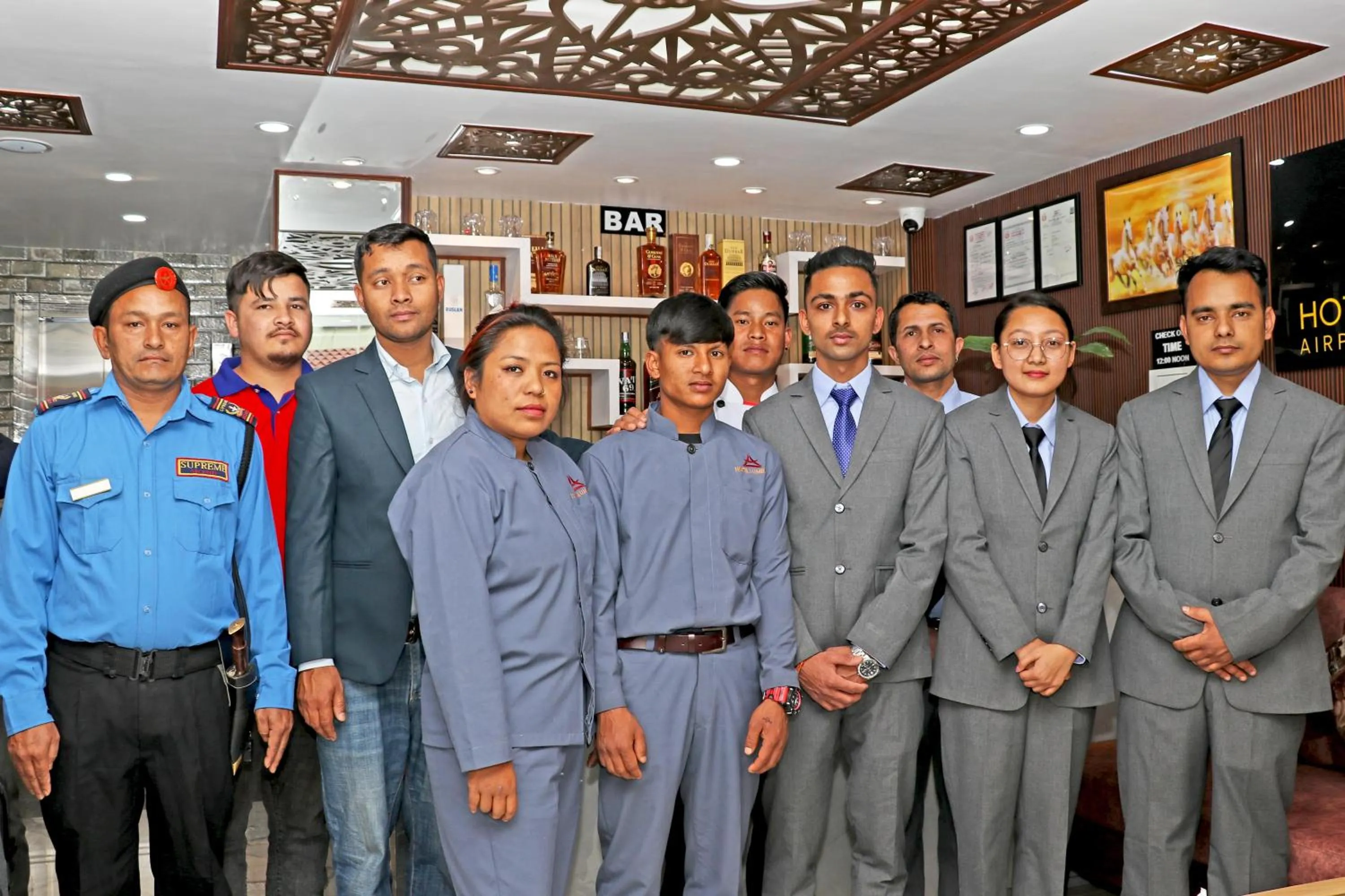 Staff in Hotel Lumbini Airport