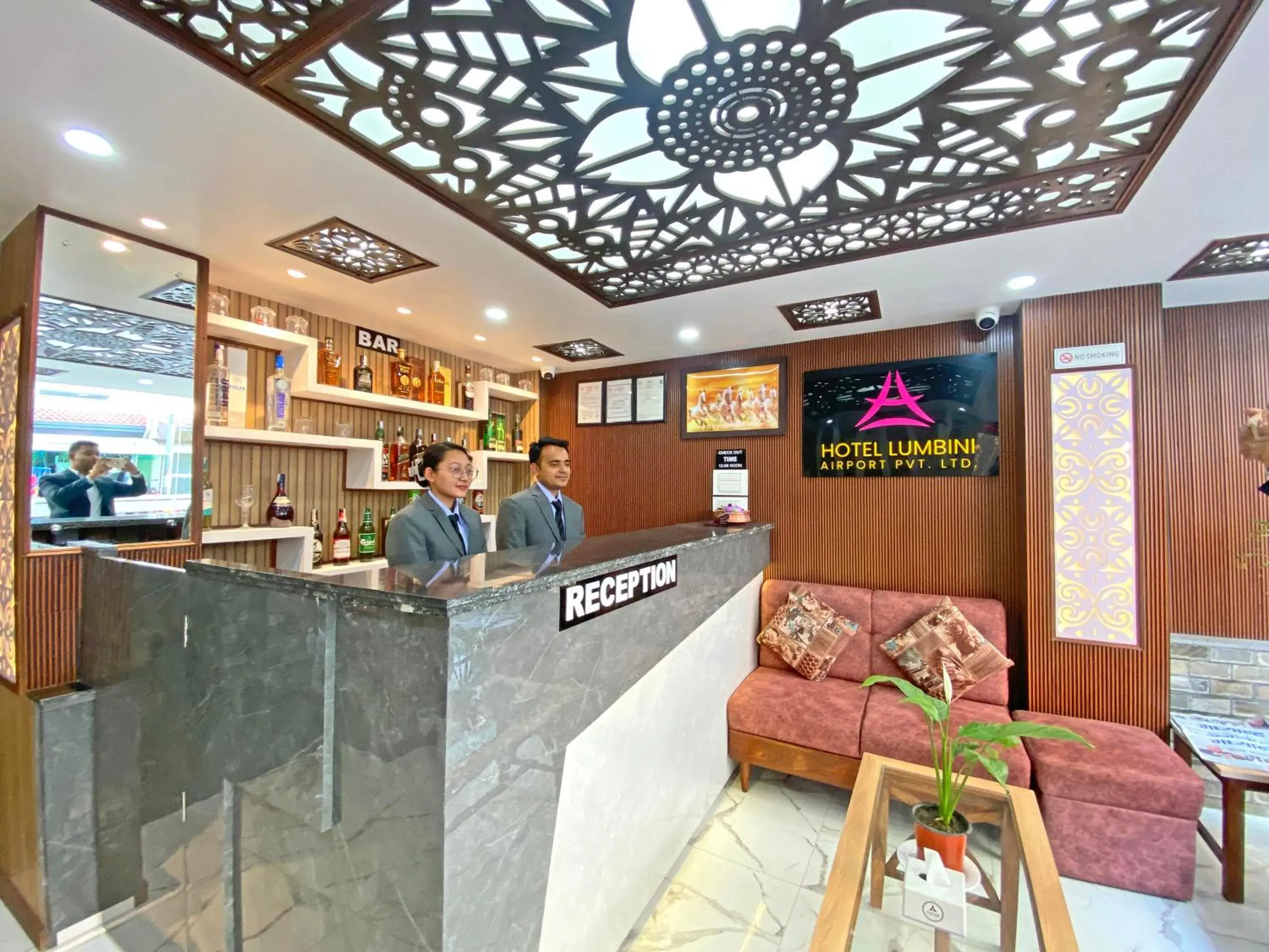 Lobby or reception in Hotel Lumbini Airport Lobby or reception in Hotel Lumbini Airport