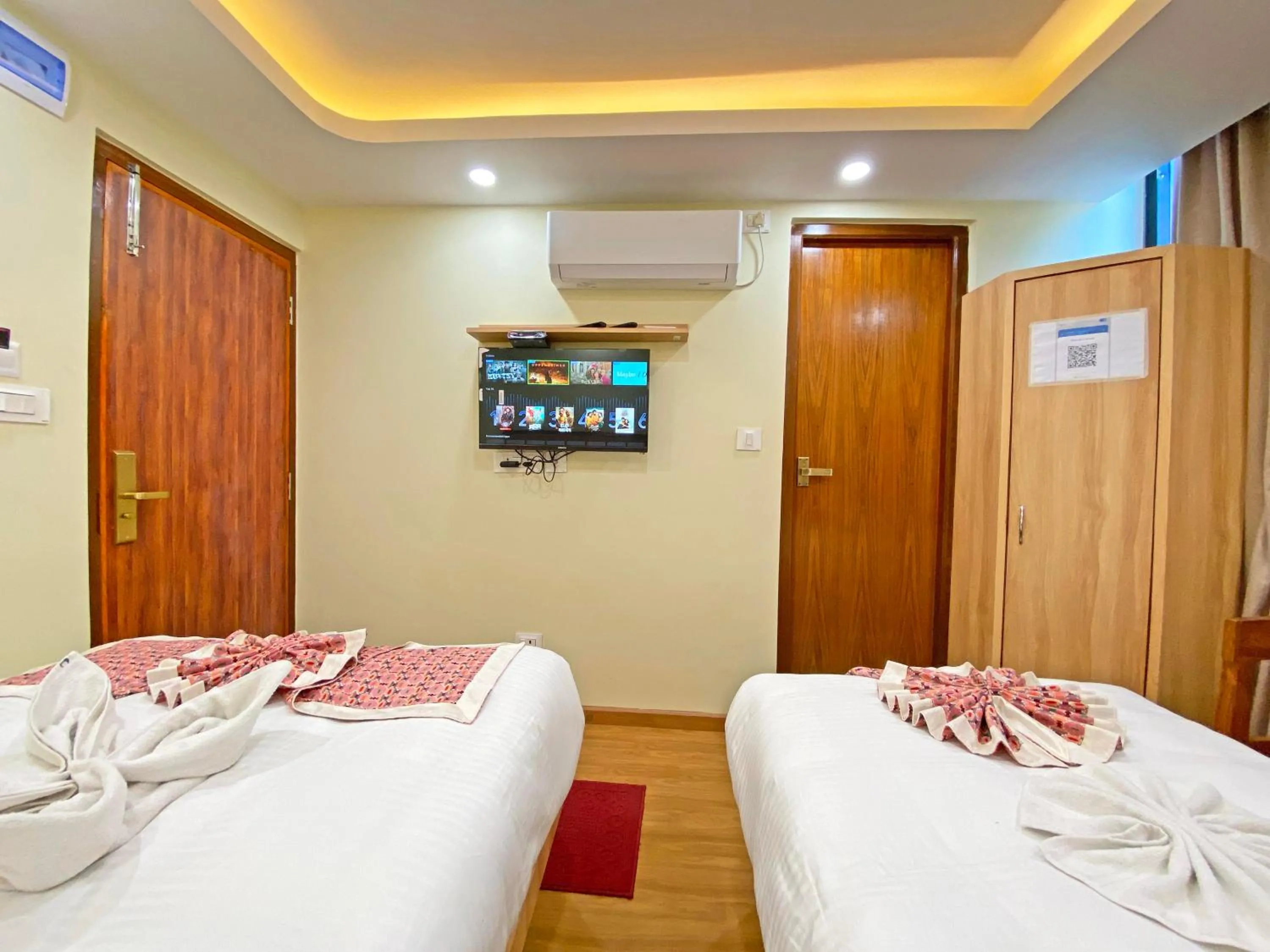 Bed in Hotel Lumbini Airport