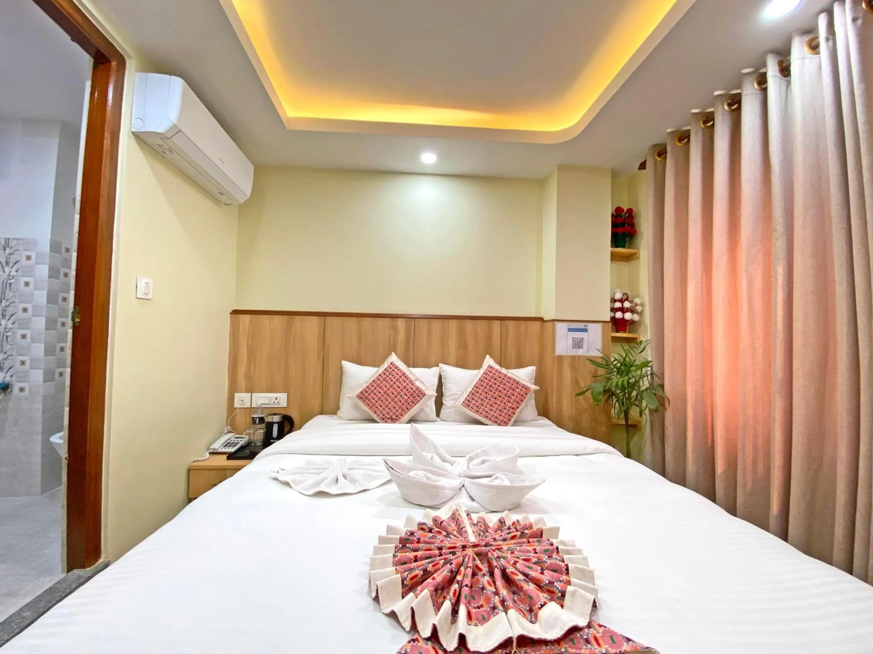 Bed in Hotel Lumbini Airport