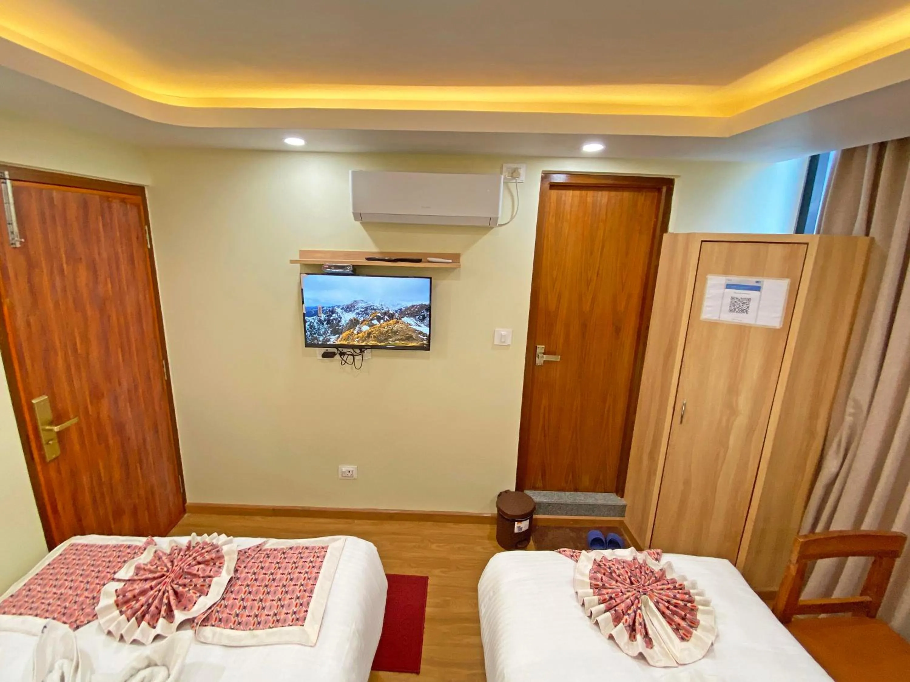 Bed in Hotel Lumbini Airport