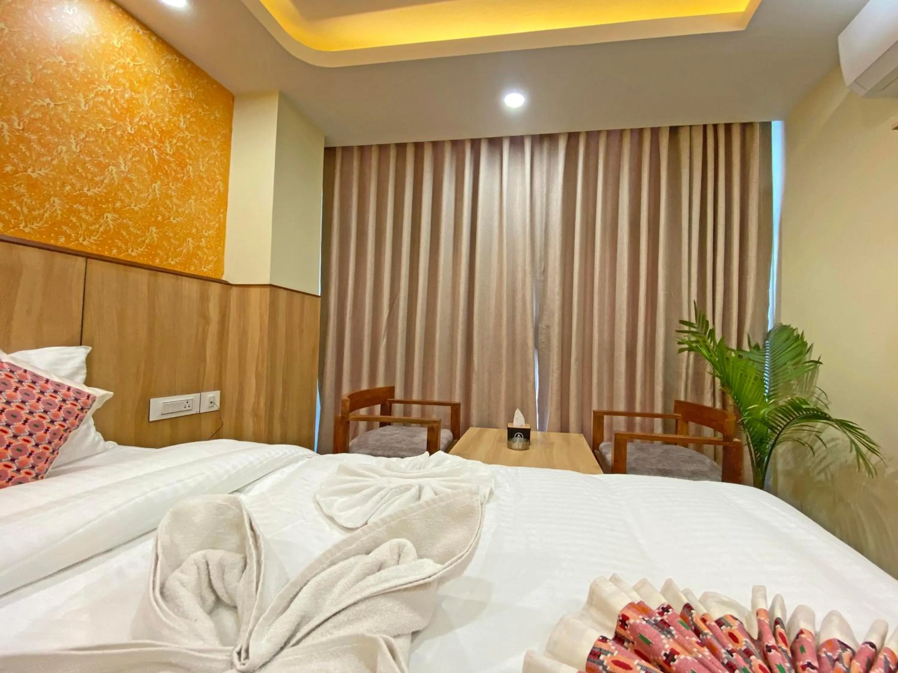 Bed in Hotel Lumbini Airport