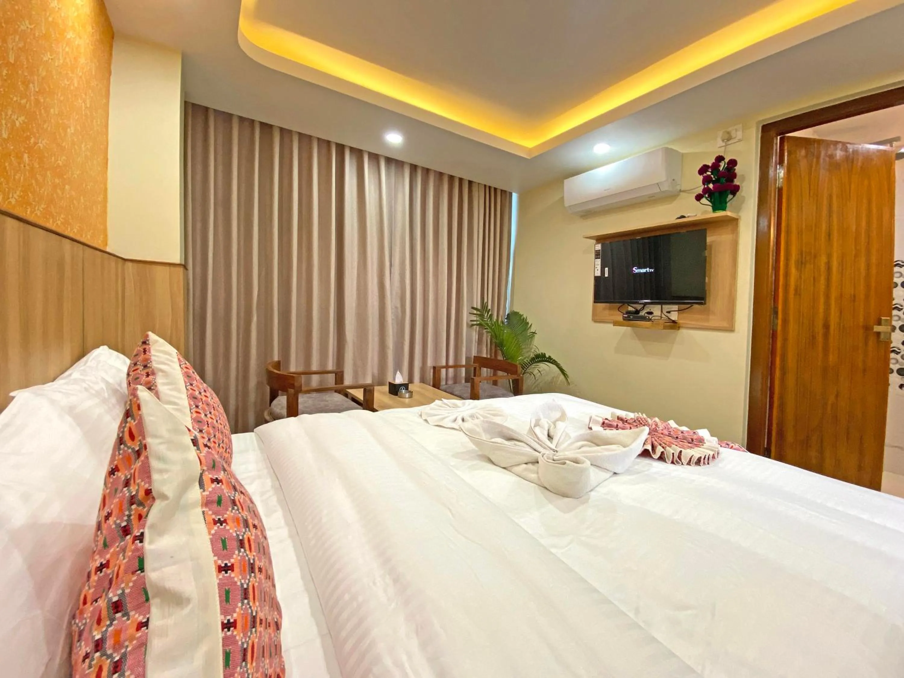 Bed in Hotel Lumbini Airport