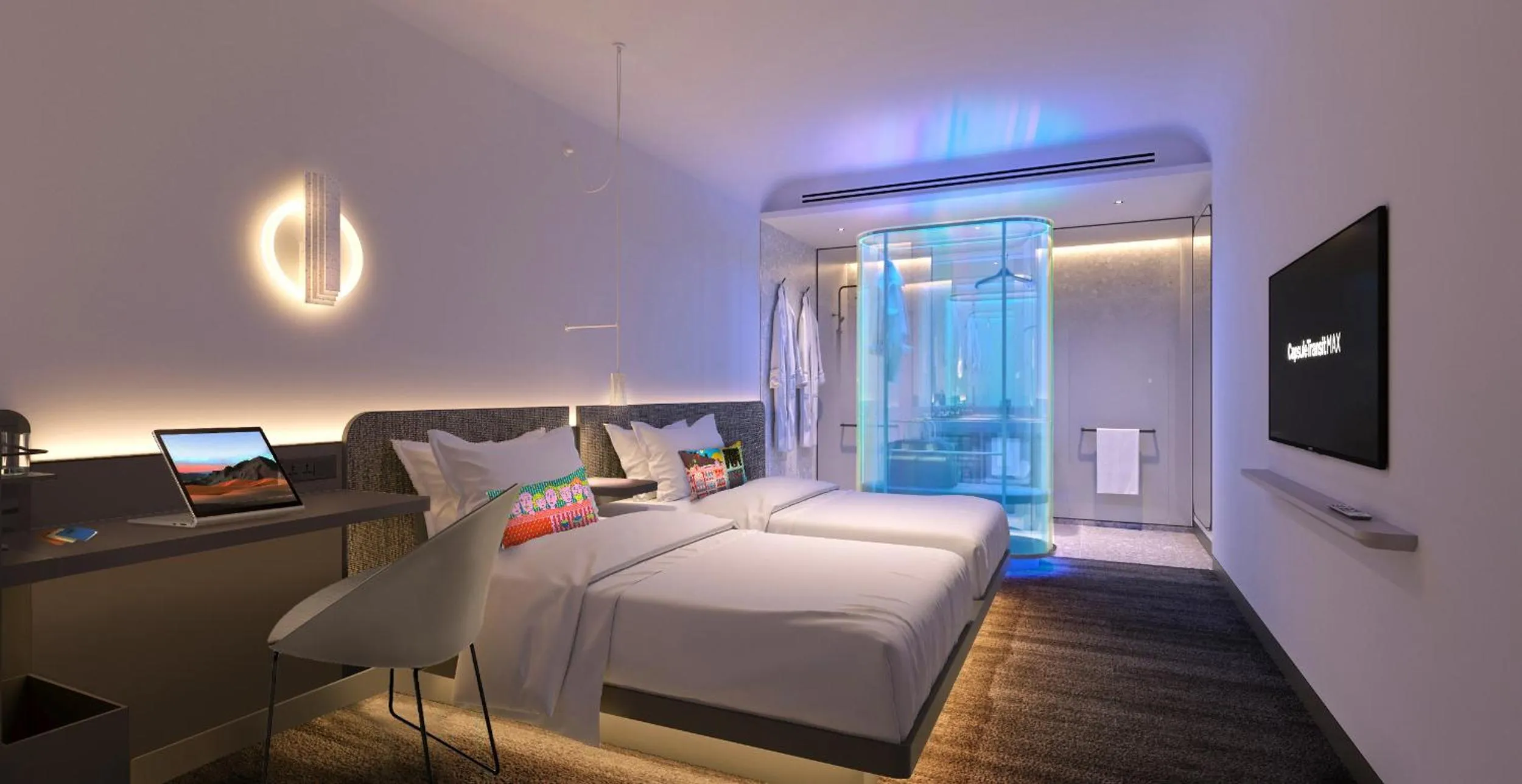 Bedroom, Bed in CapsuleTransit MAX - Terminal 2