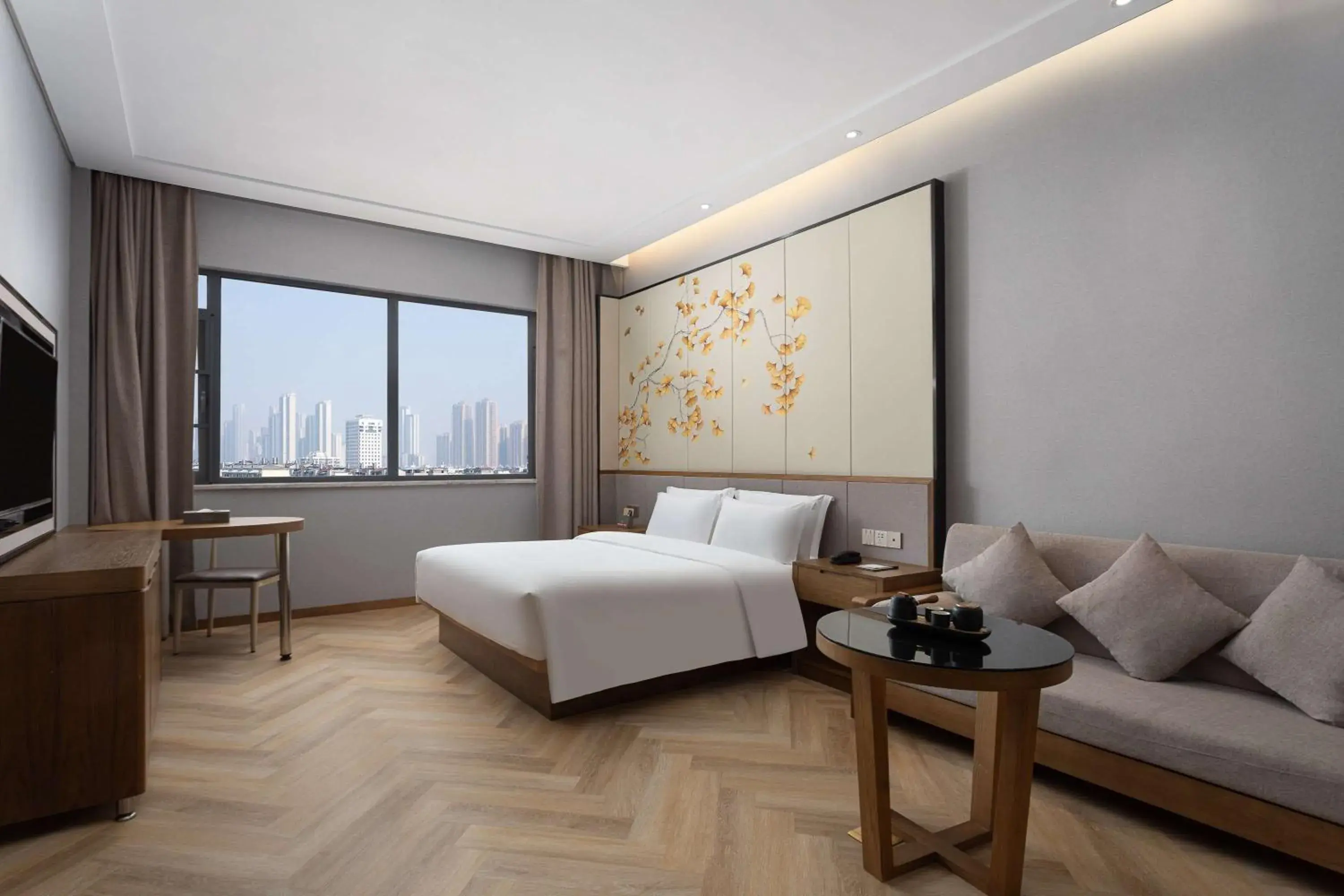 Photo of the whole room, Bed in Ramada by Wyndham Wuhan Wangjiawan Photo of the whole room, Bed in Ramada by Wyndham Wuhan Wangjiawan