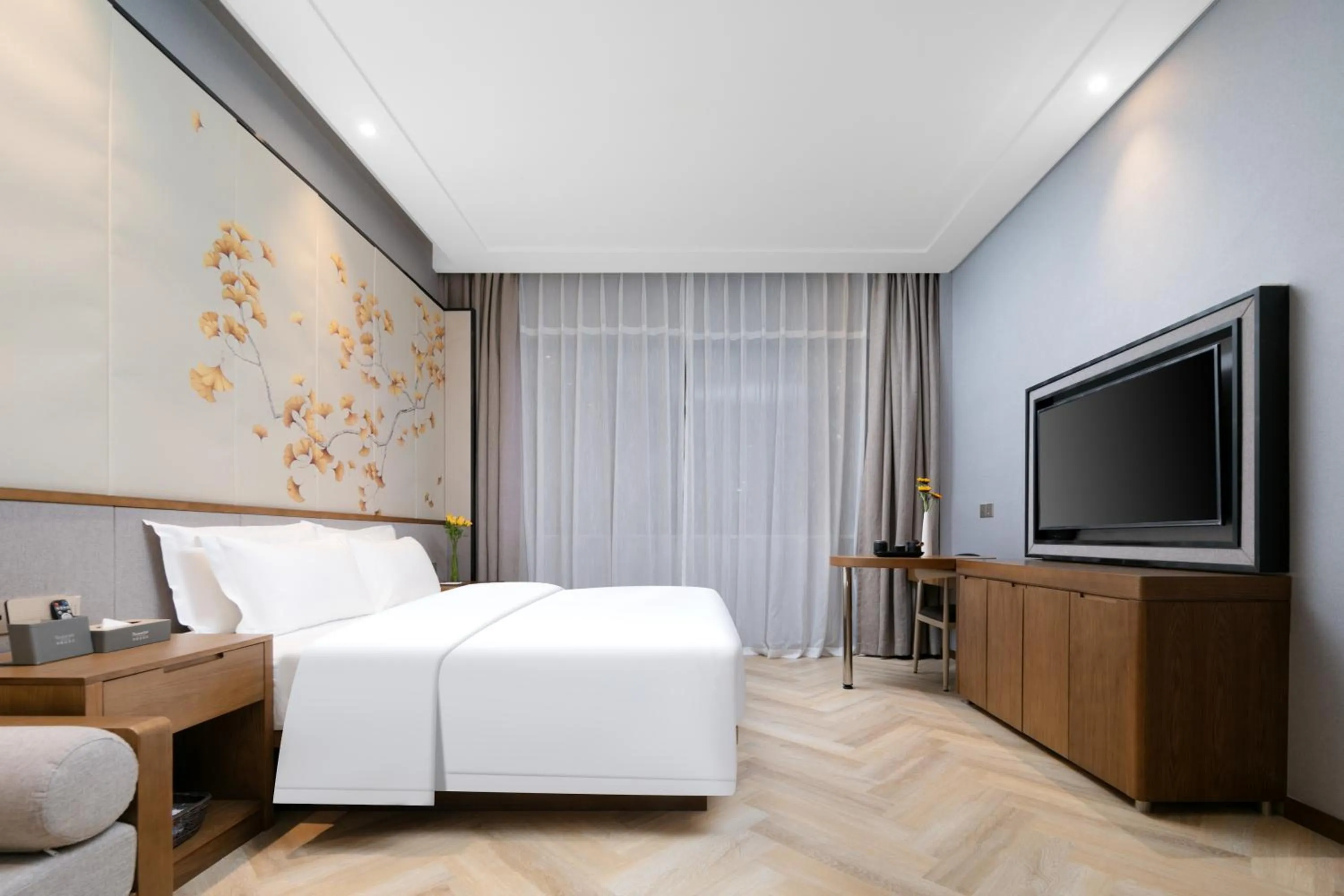 Bed in Ramada by Wyndham Wuhan Wangjiawan