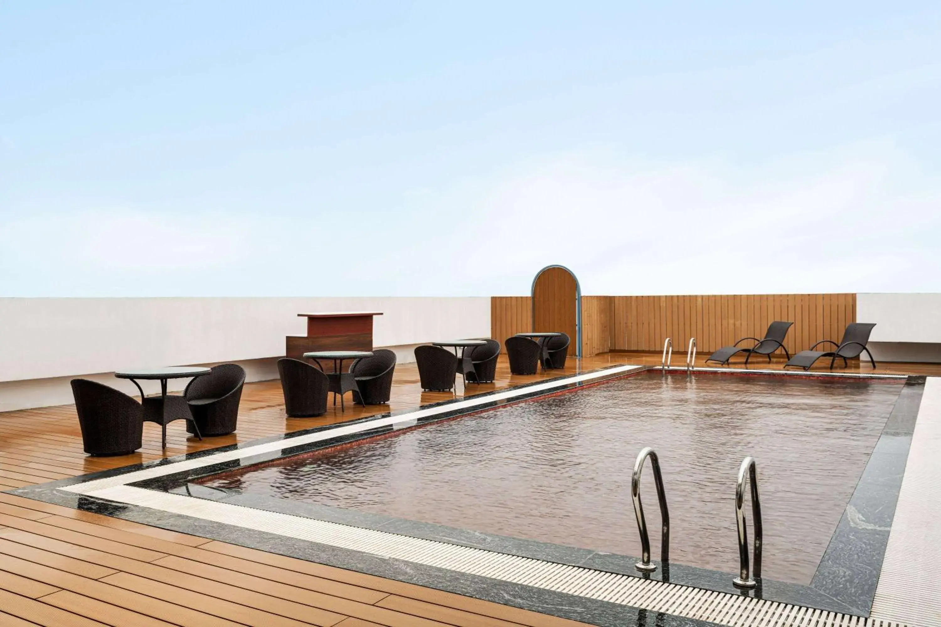 Pool view in Ramada by Wyndham Gorakhpur Gorakhnath Mandir Road Pool view in Ramada by Wyndham Gorakhpur Gorakhnath Mandir Road