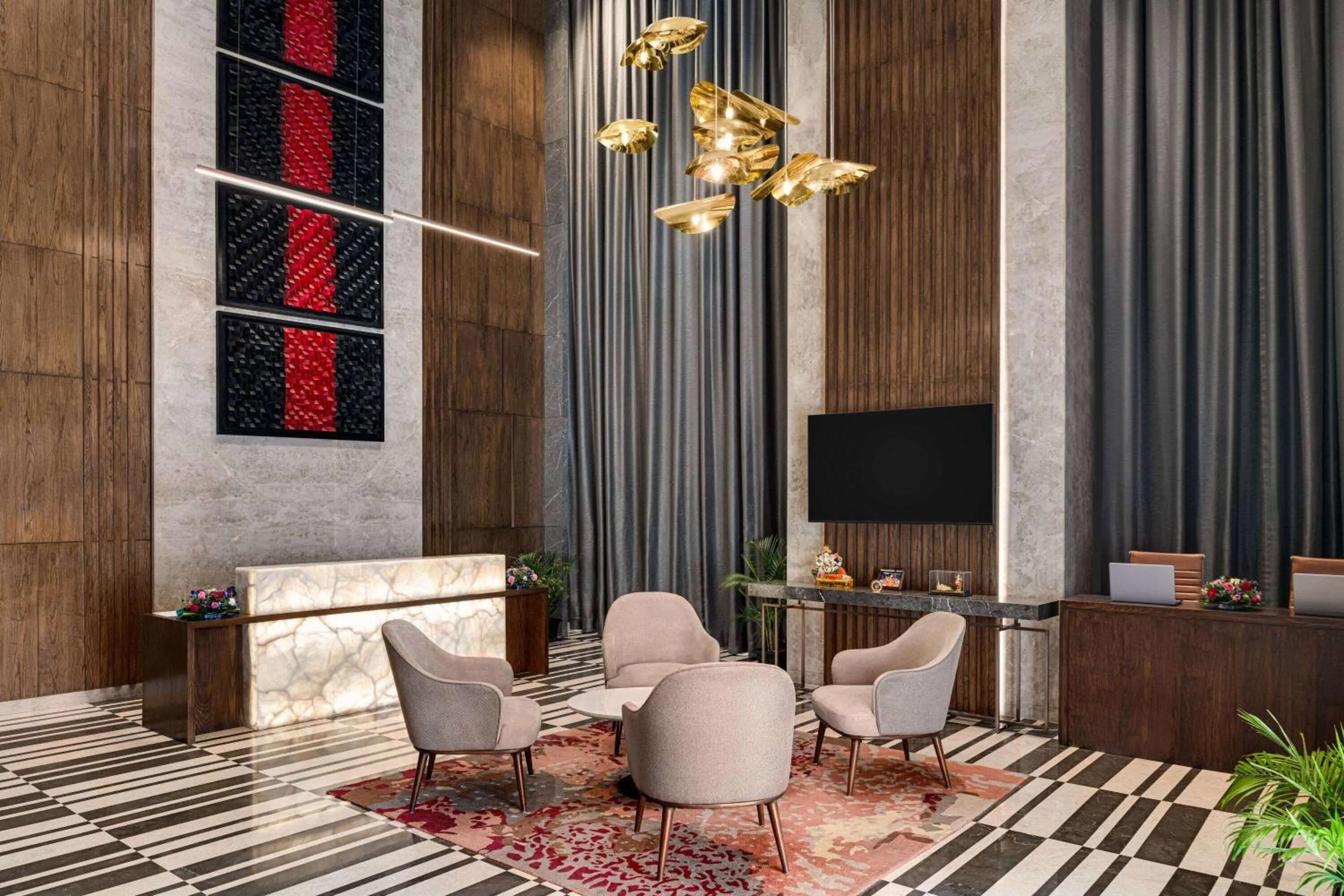 Lobby or reception in Ramada by Wyndham Gorakhpur Gorakhnath Mandir Road