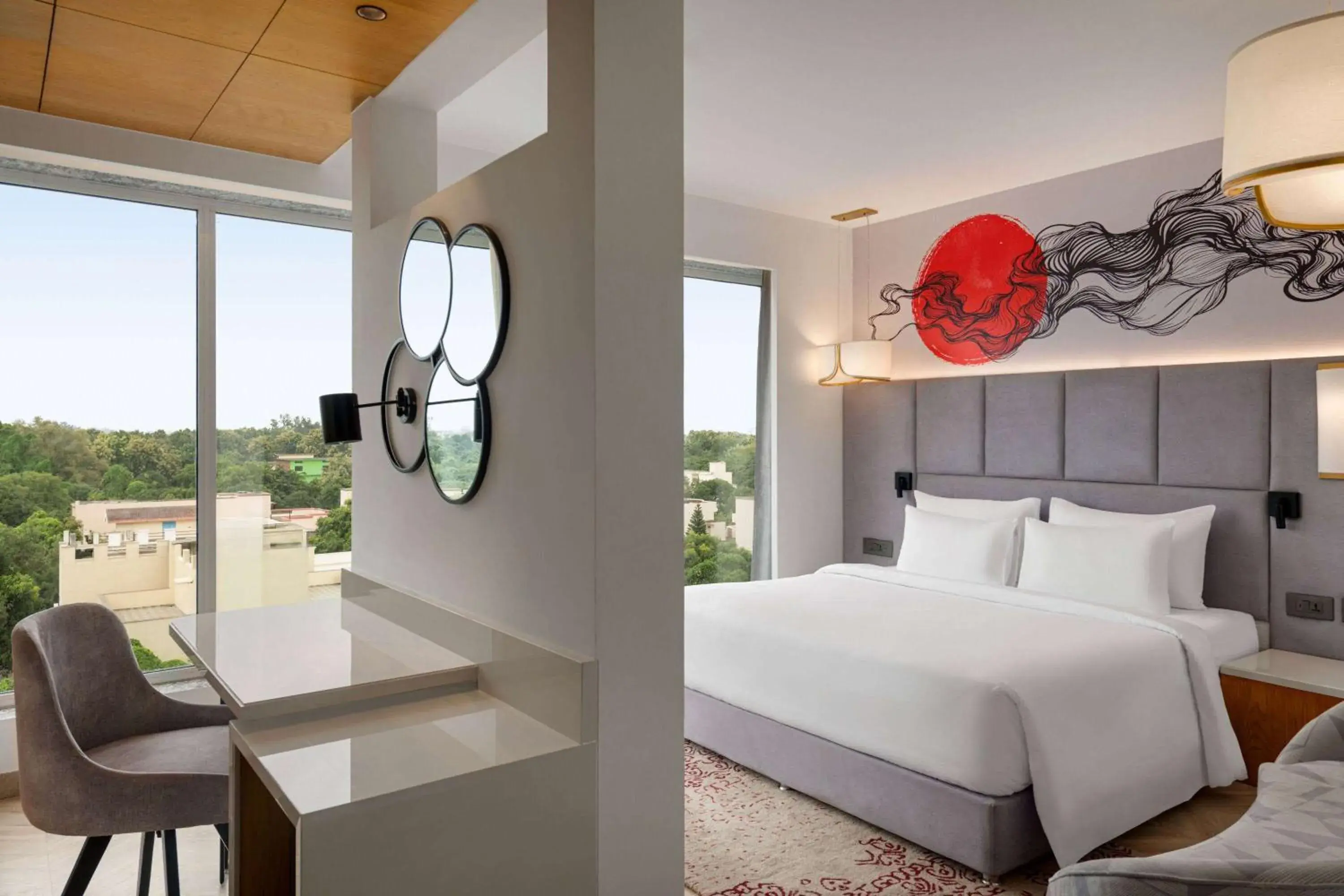 Photo of the whole room, Bed in Ramada by Wyndham Gorakhpur Gorakhnath Mandir Road Photo of the whole room, Bed in Ramada by Wyndham Gorakhpur Gorakhnath Mandir Road