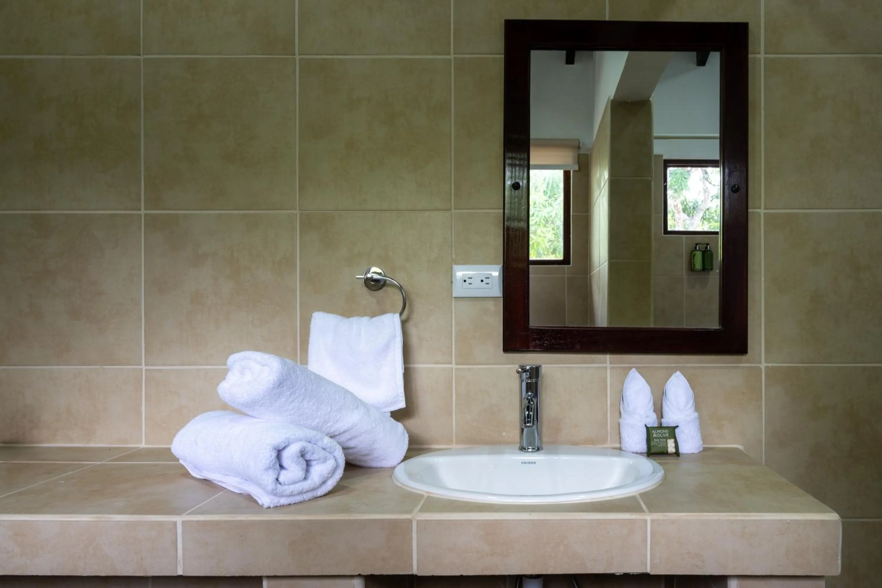 Bathroom in Fuego del Sol Beachfront Hotel