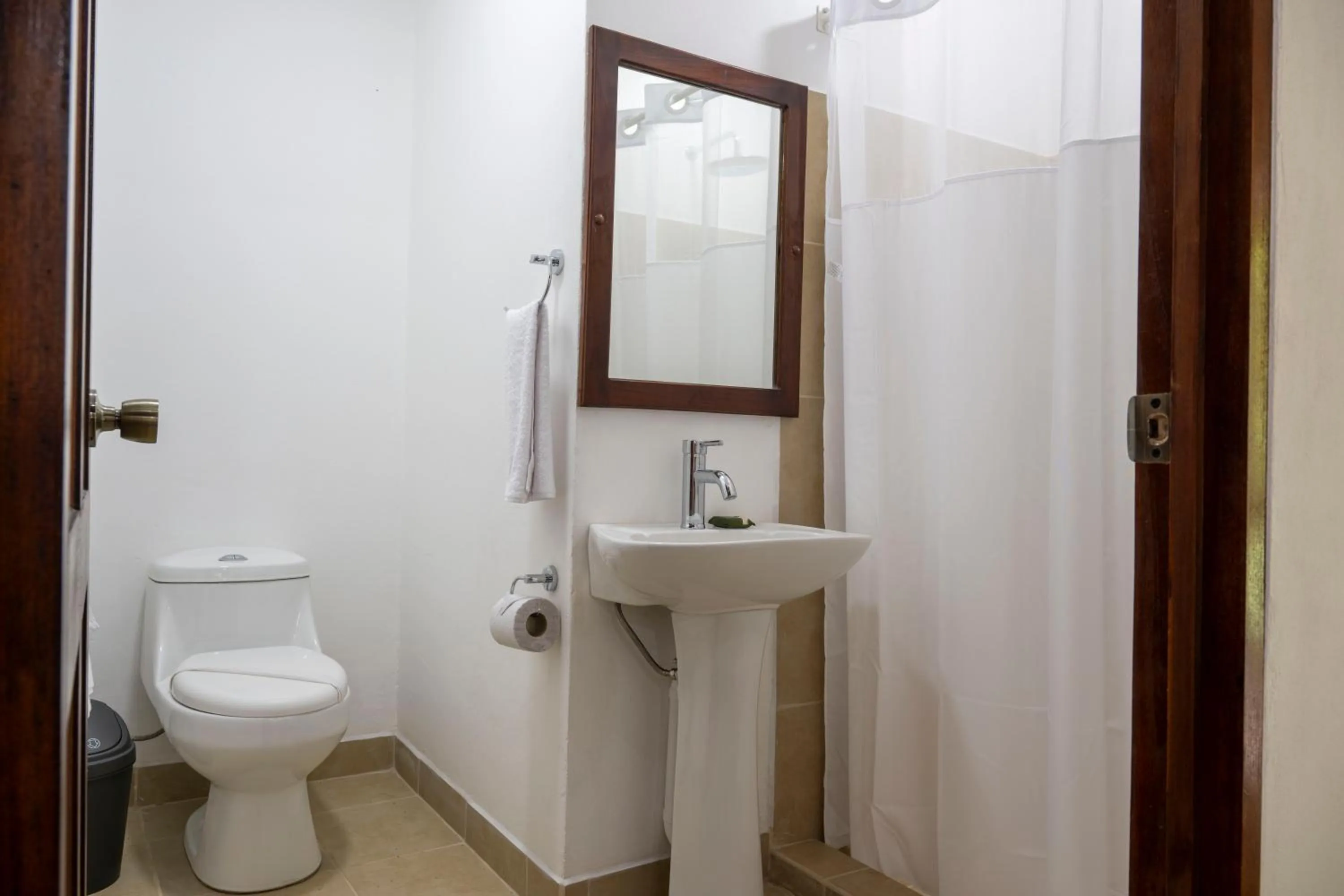 Bathroom in Fuego del Sol Beachfront Hotel