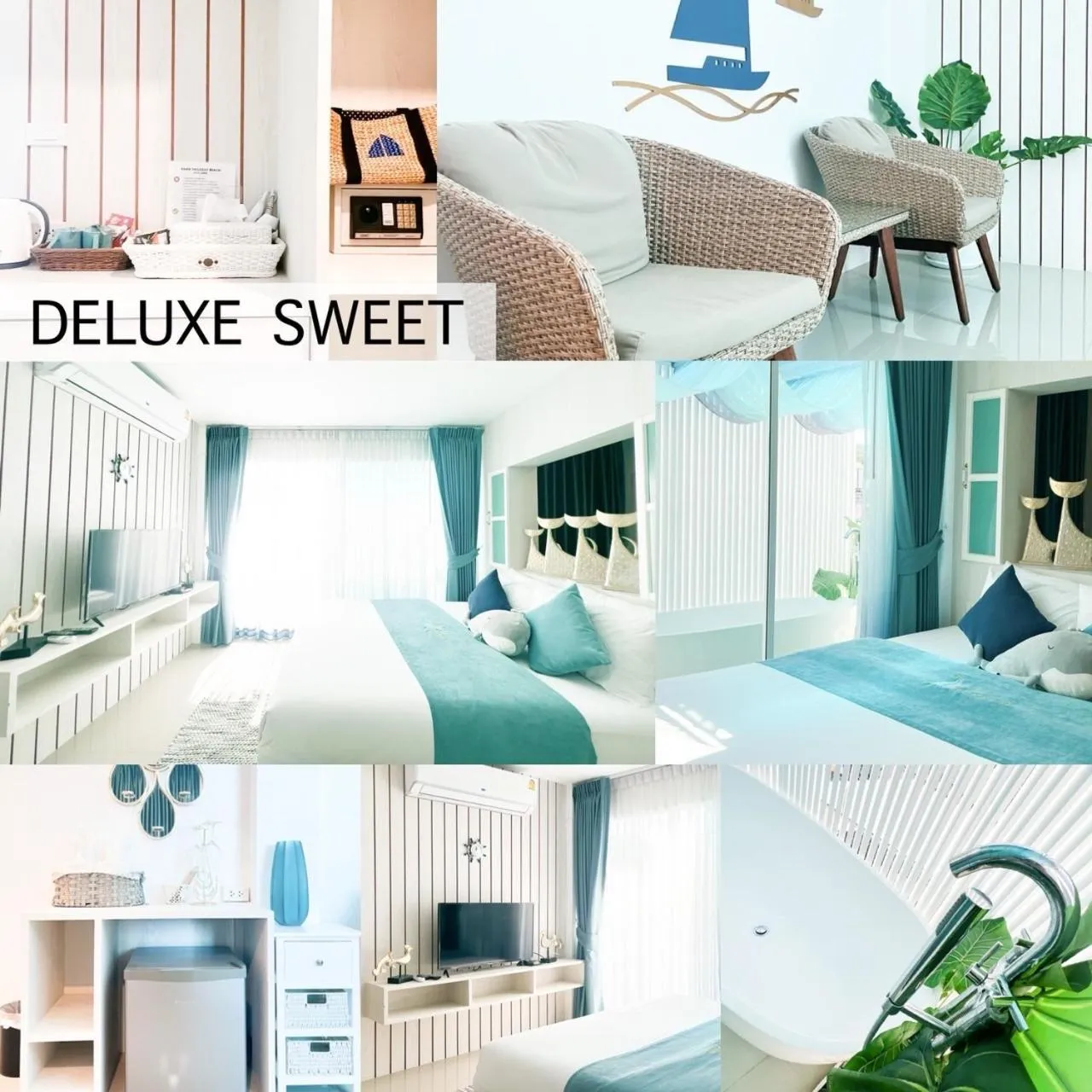 Photo of the whole room, Bed in Baan Sailboat Beach Kohlarn