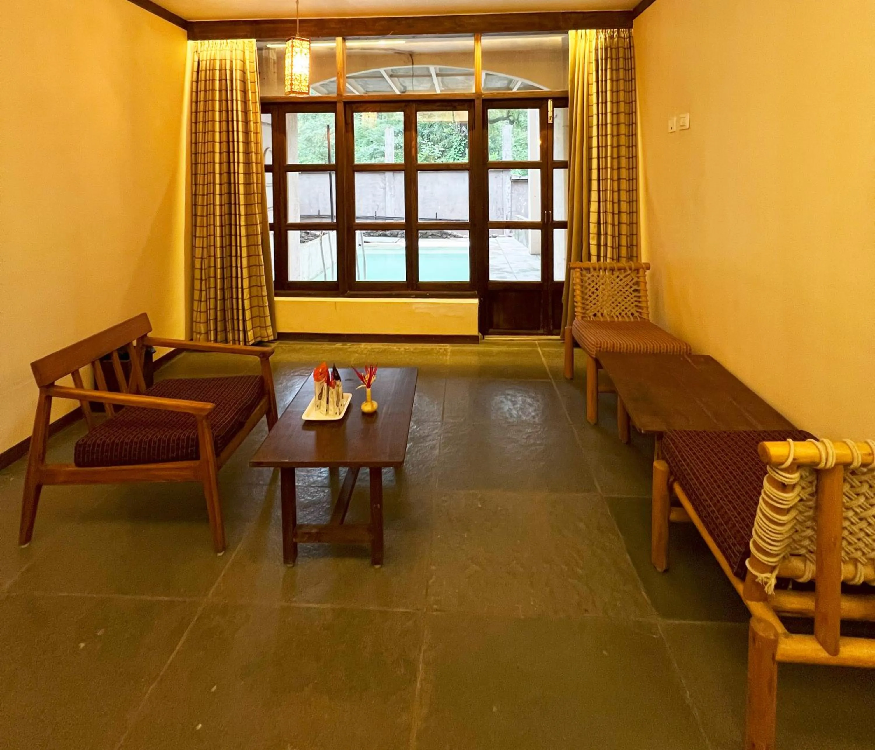 Living room in Avhyay Resort