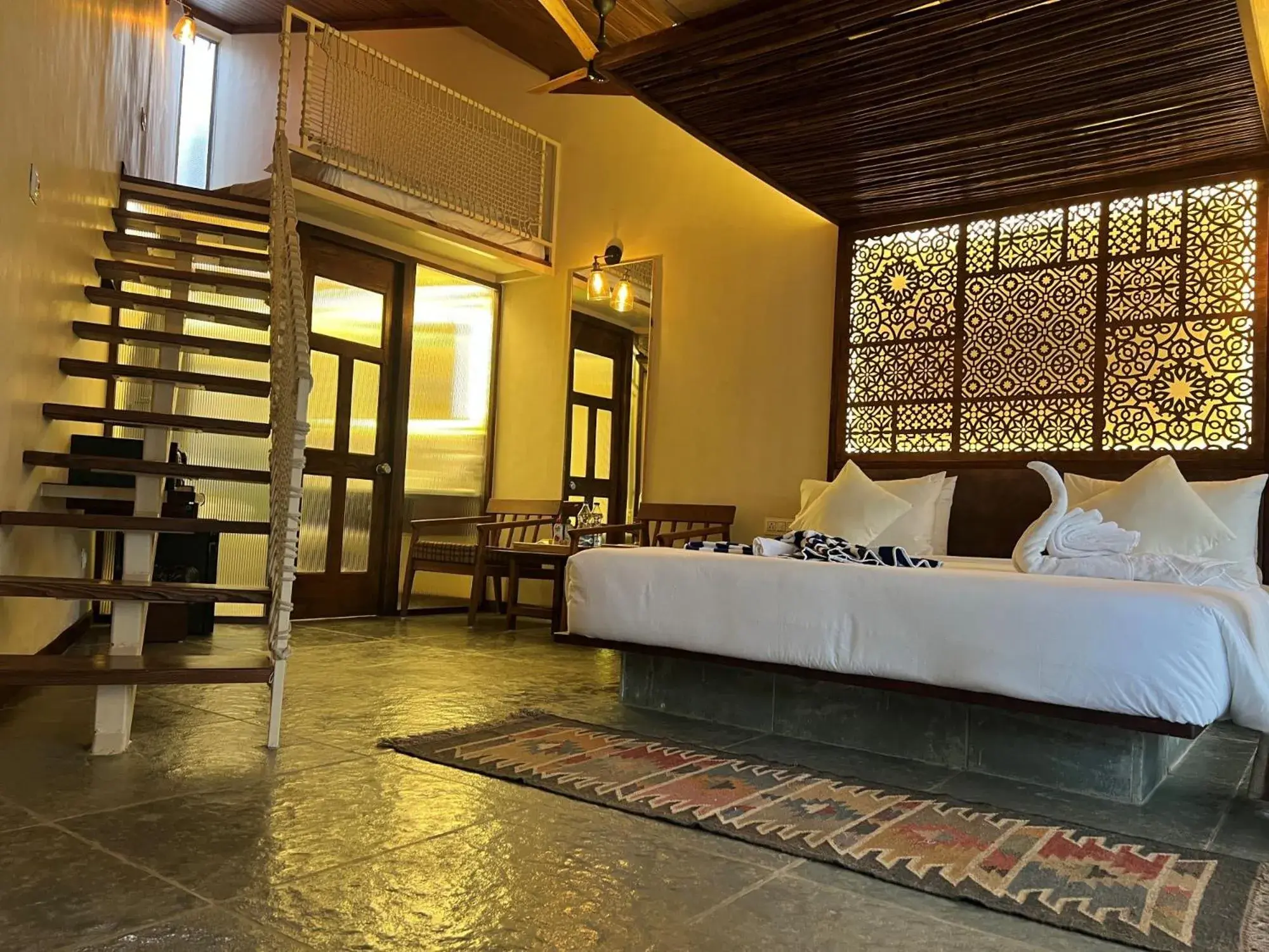 Bed in Avhyay Resort Bed in Avhyay Resort