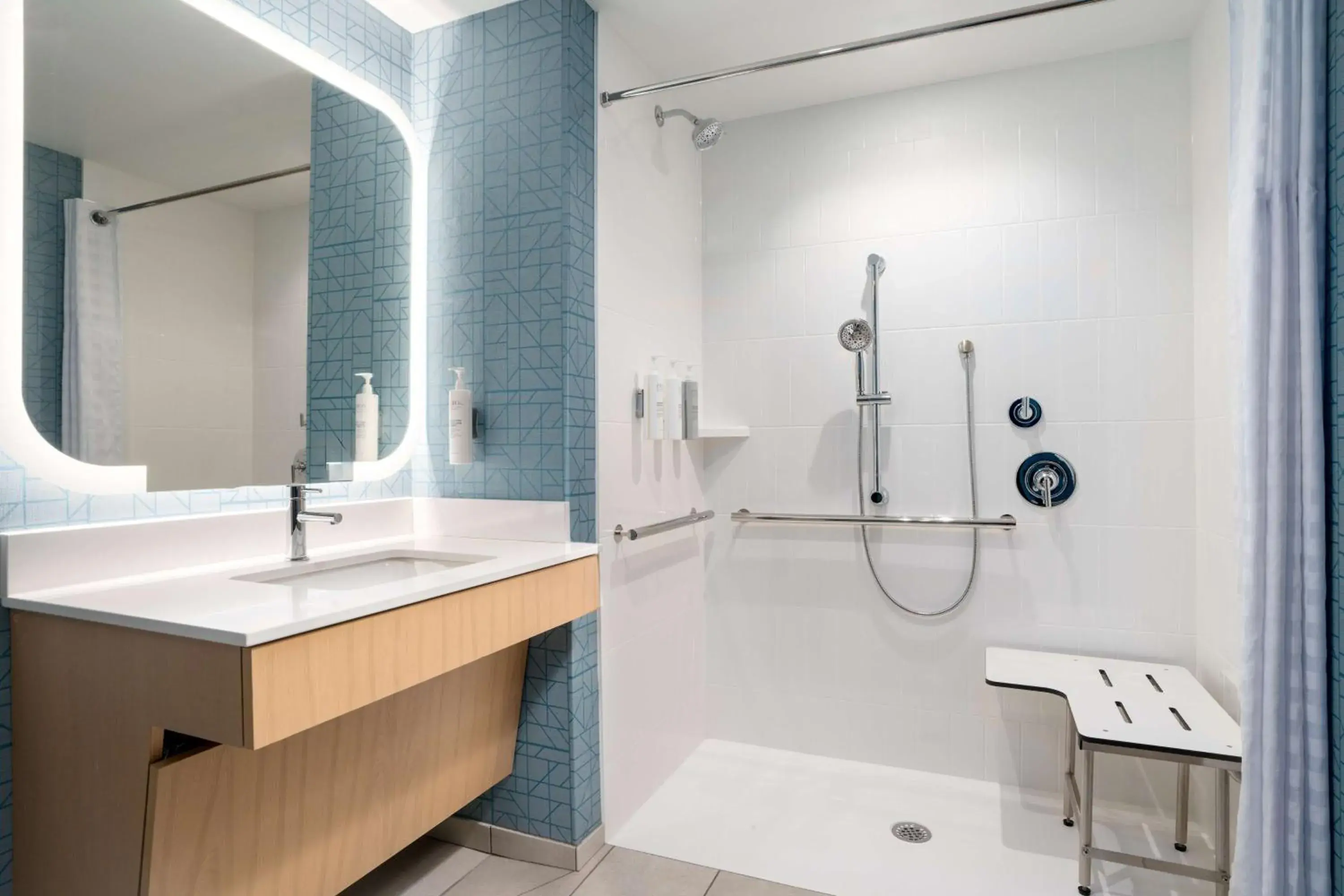 Bathroom in Homewood Suites By Hilton Goldsboro Bathroom in Homewood Suites By Hilton Goldsboro