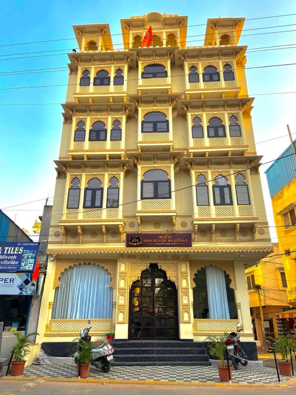 Facade/entrance in Hotel Indergarh Heritage