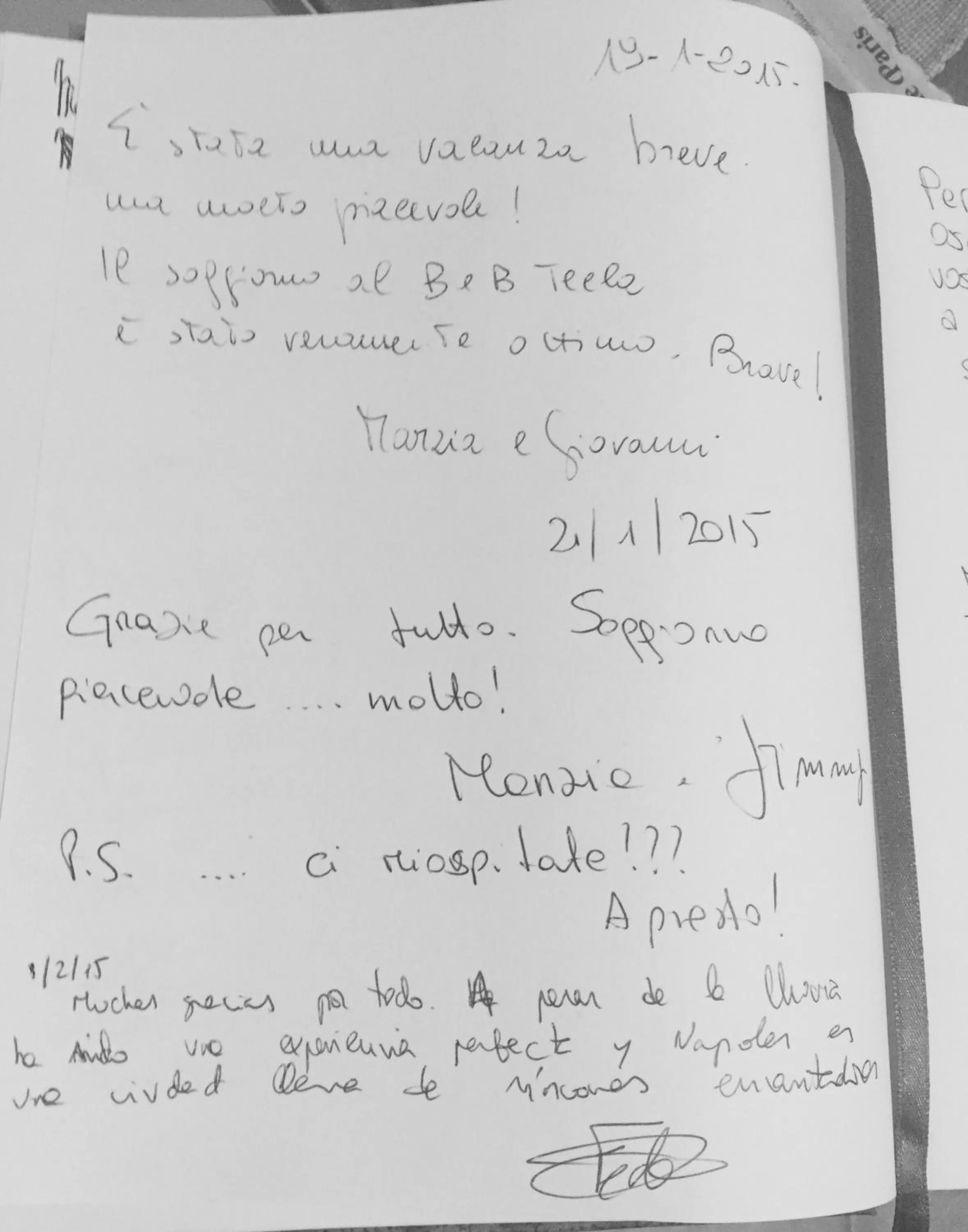 Decorative detail in B&B Tecla