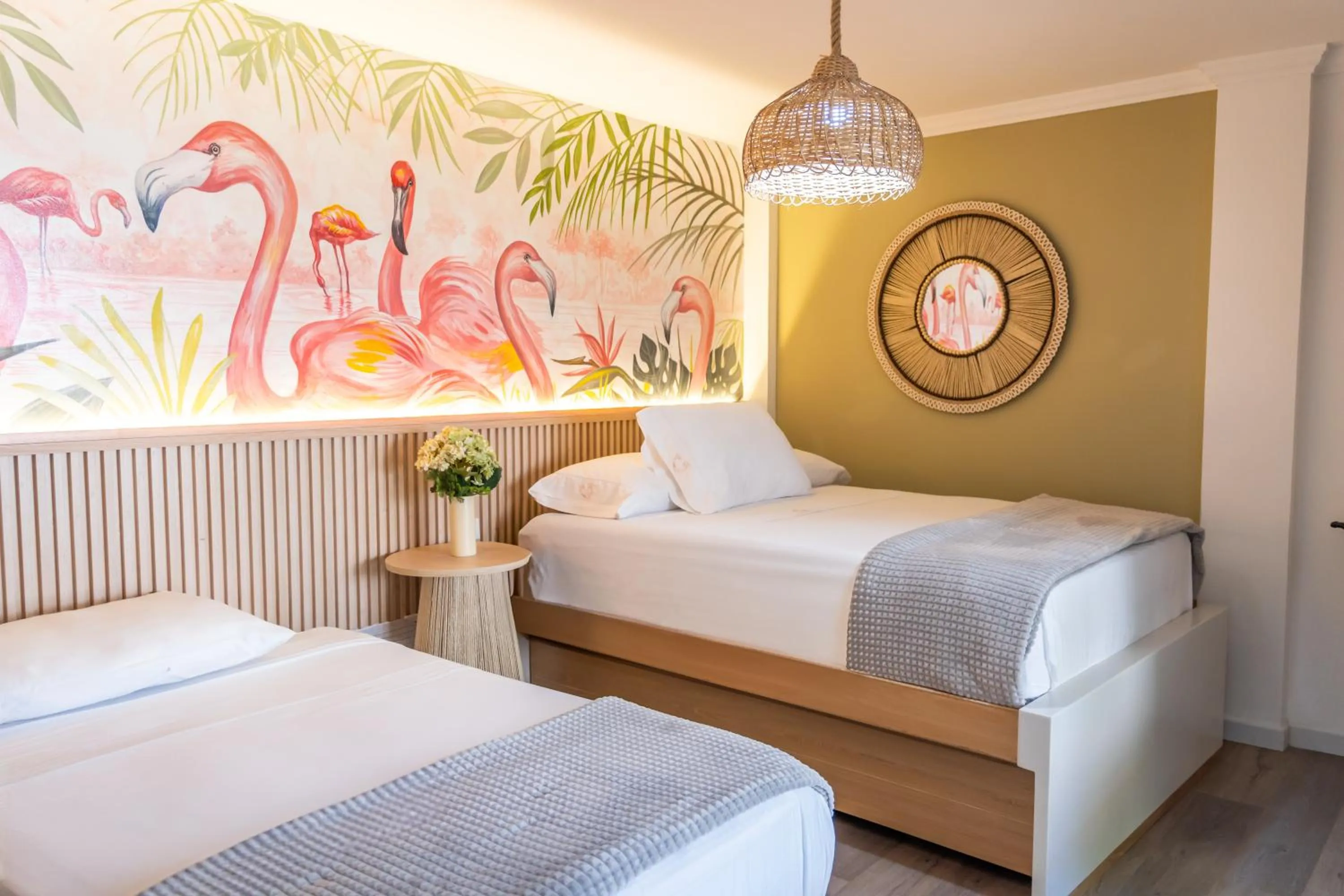 Bed in Casana Rosa Hotel