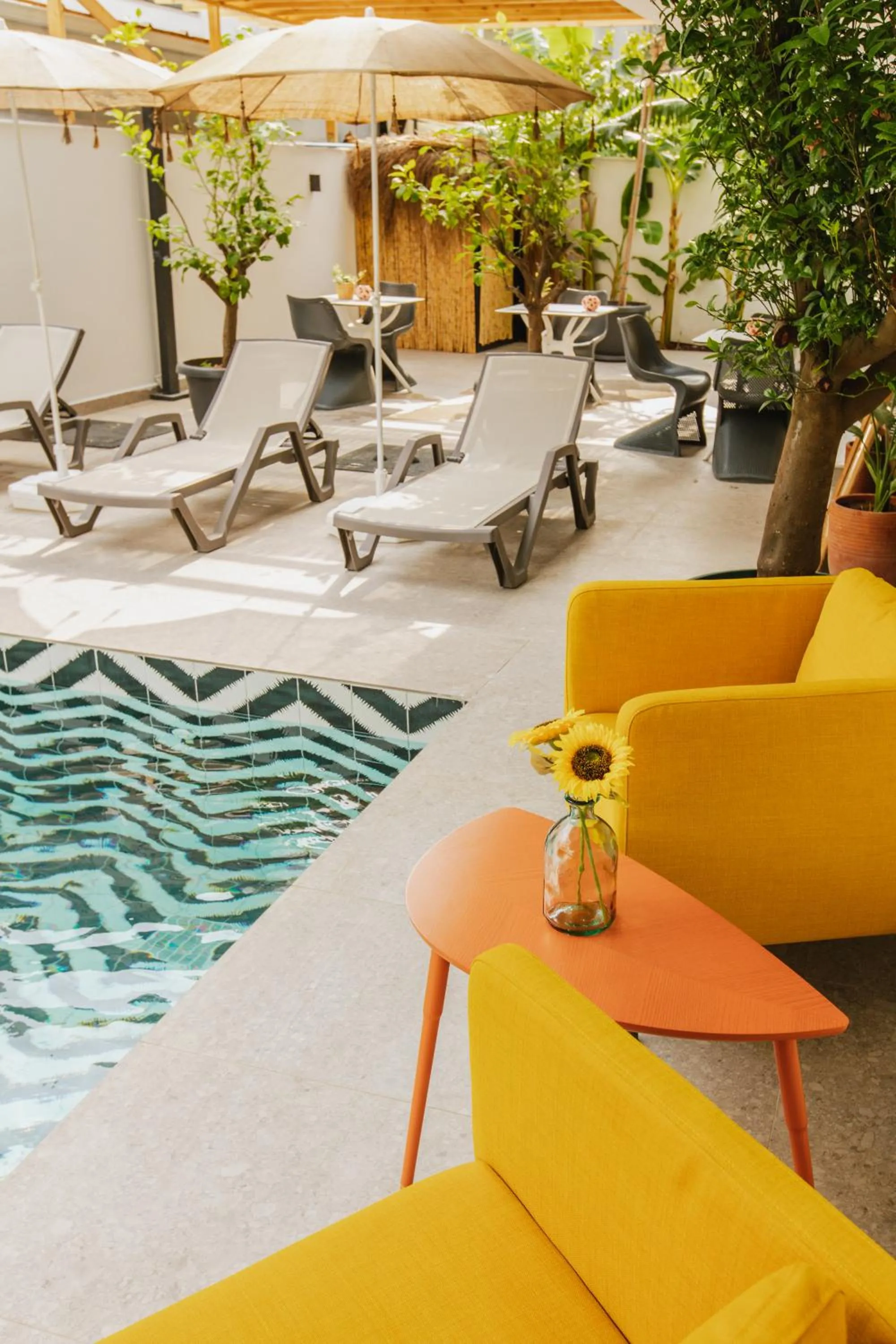 Seating area in Ella Suites Hotel