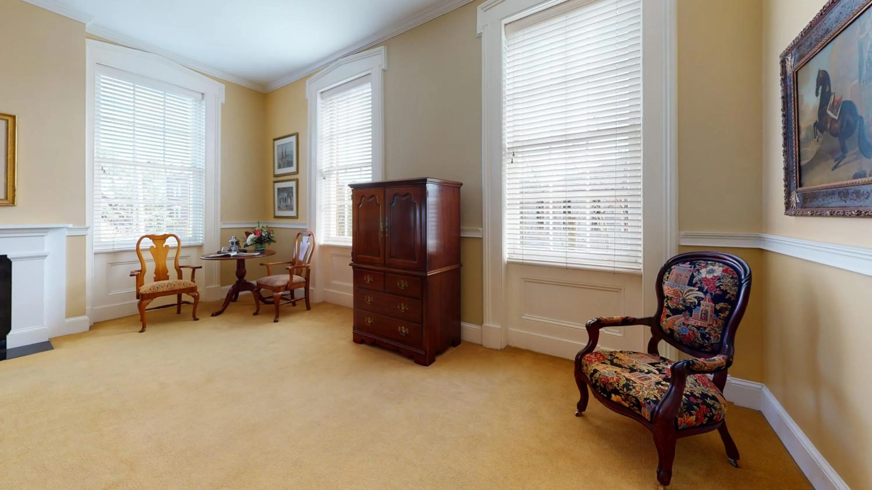 Seating area in The Presidents' Quarters Inn