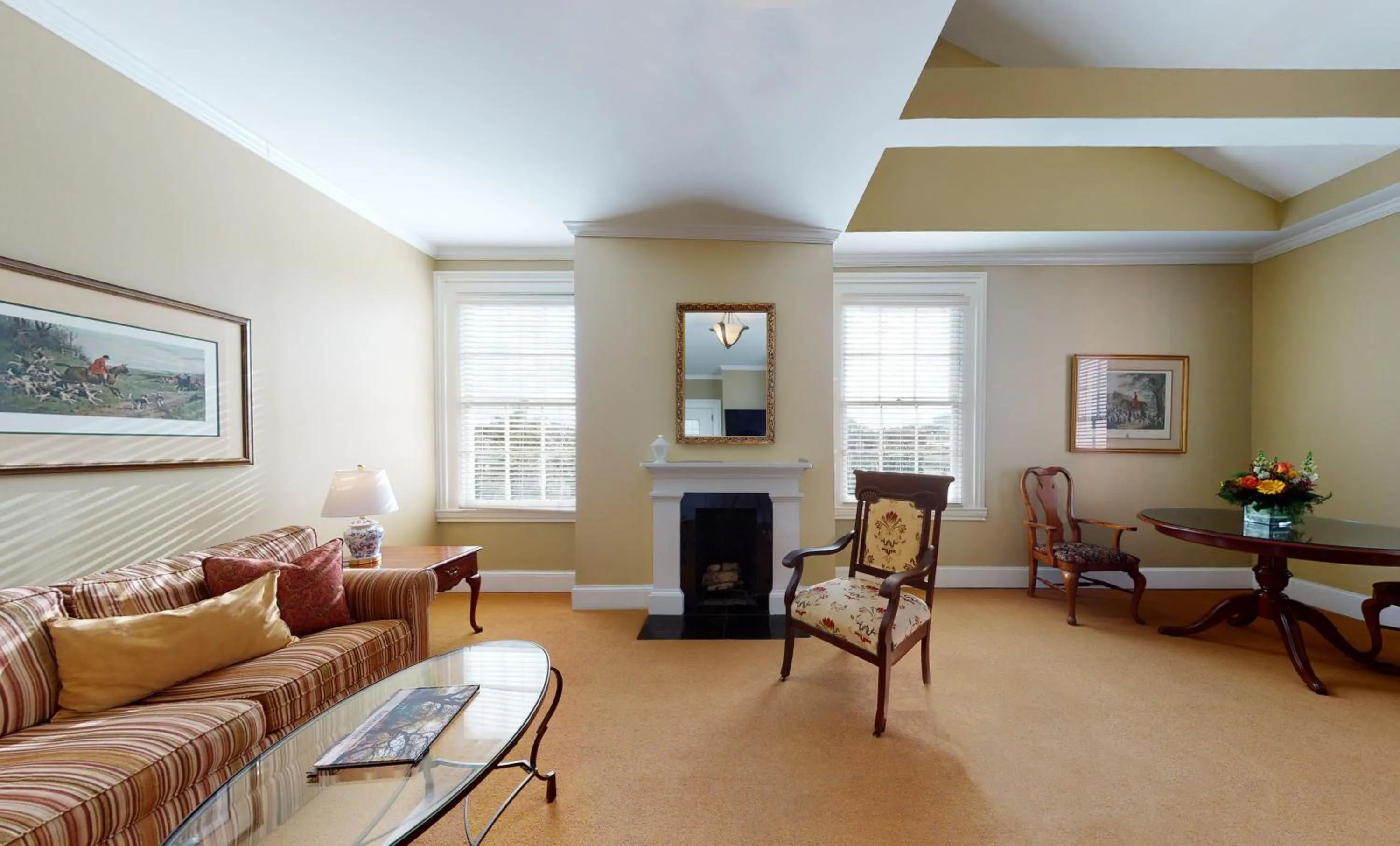 Living room in The Presidents' Quarters Inn