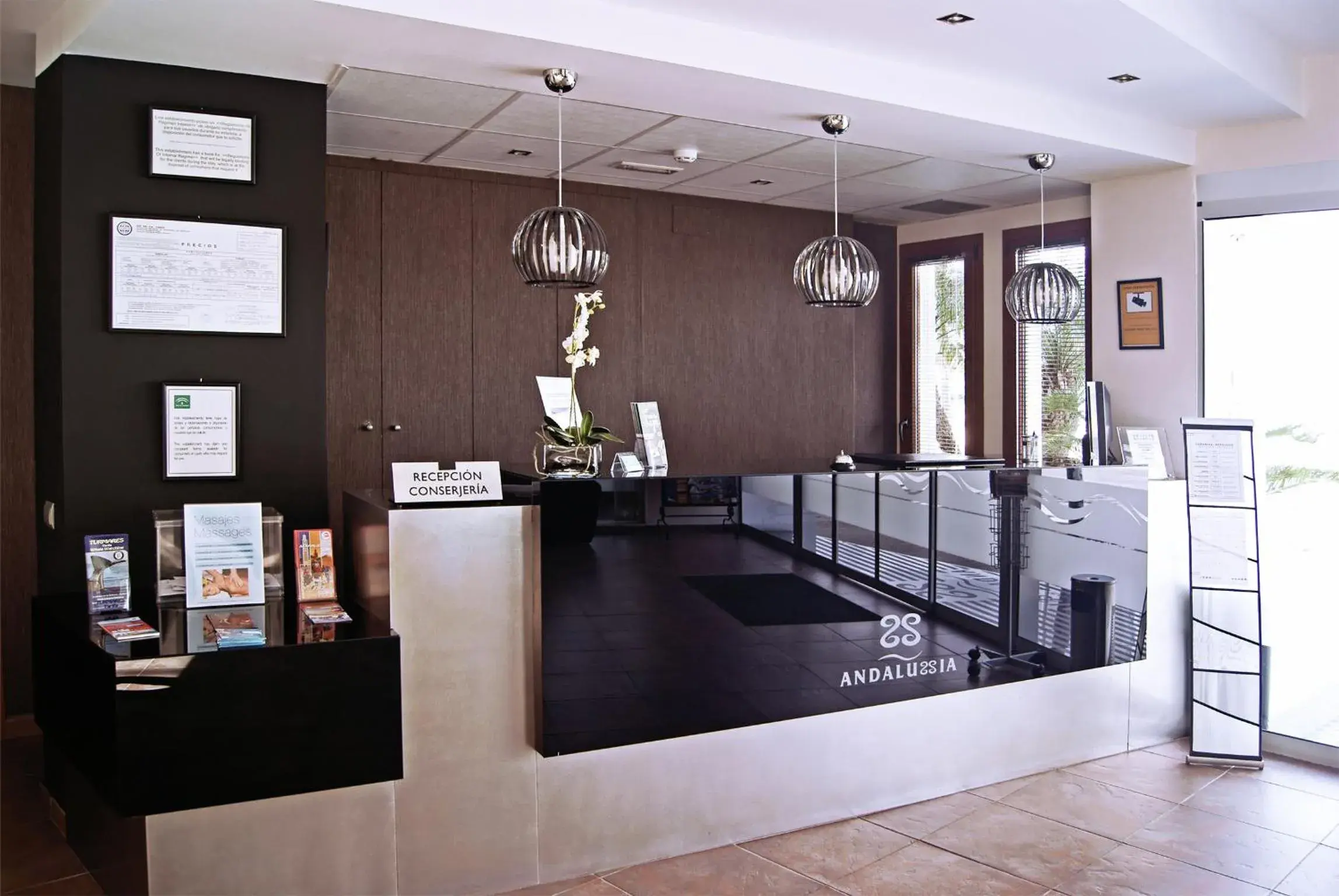 Lobby or reception in Hotel Andalussia Lobby or reception in Hotel Andalussia