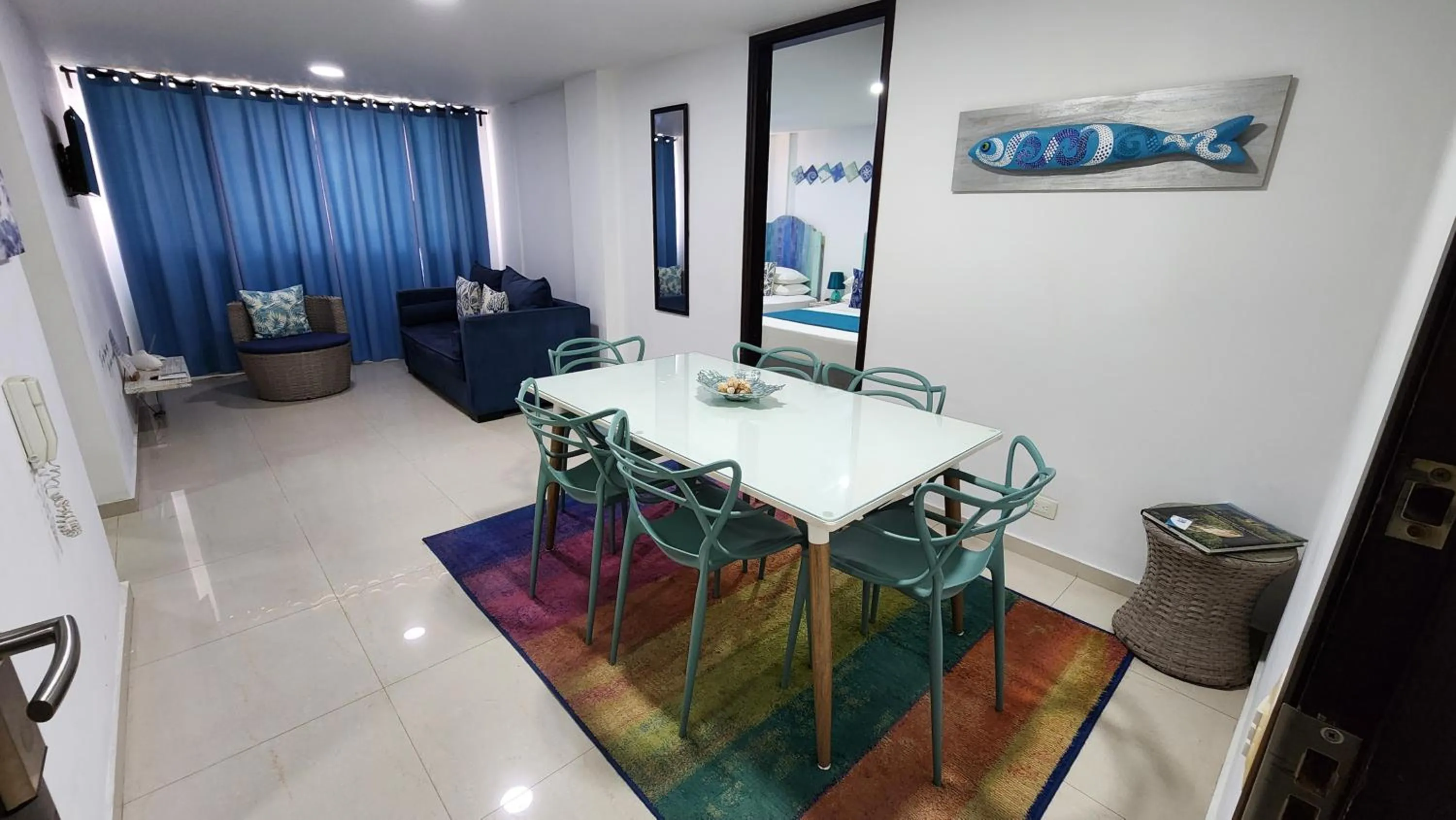 Dining area in White Coral ApartaSuites