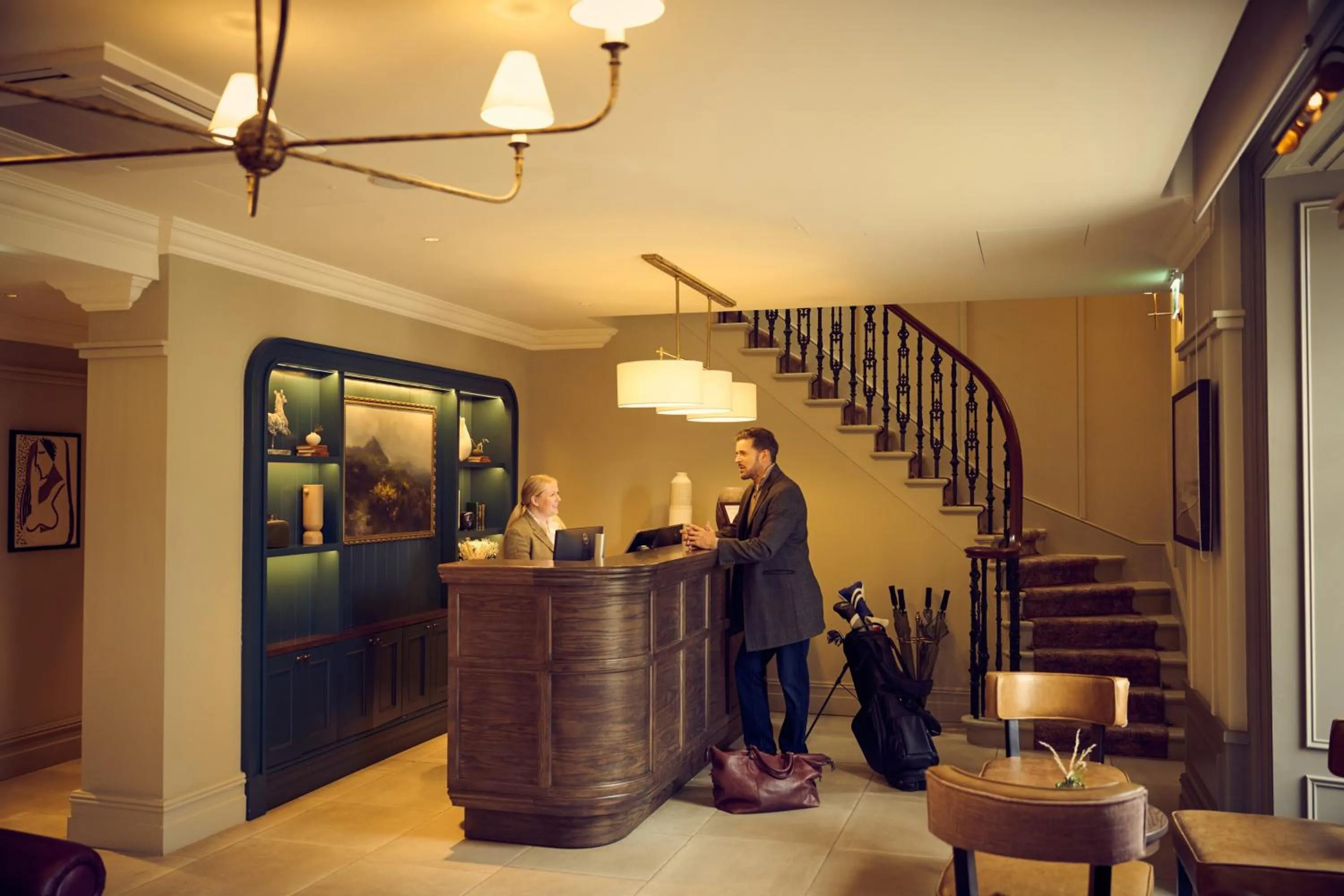 Lobby or reception in The Leddie Hotel